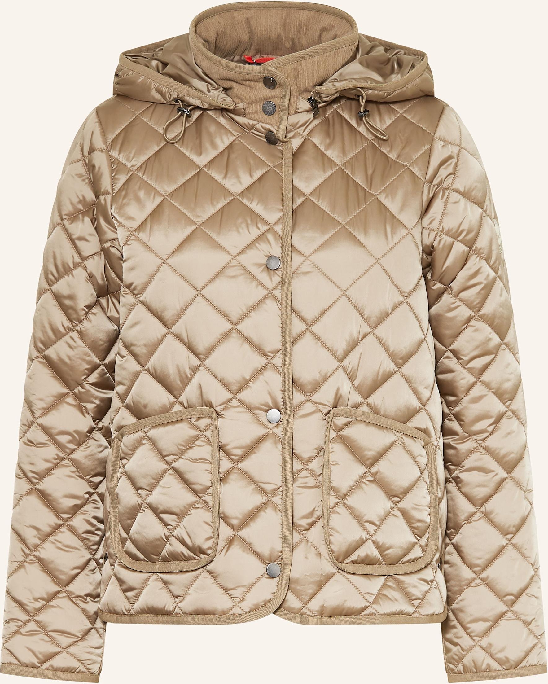 No.1 Como Steppjacke Quebec Mit Abnehmbarer Kapuze gruen