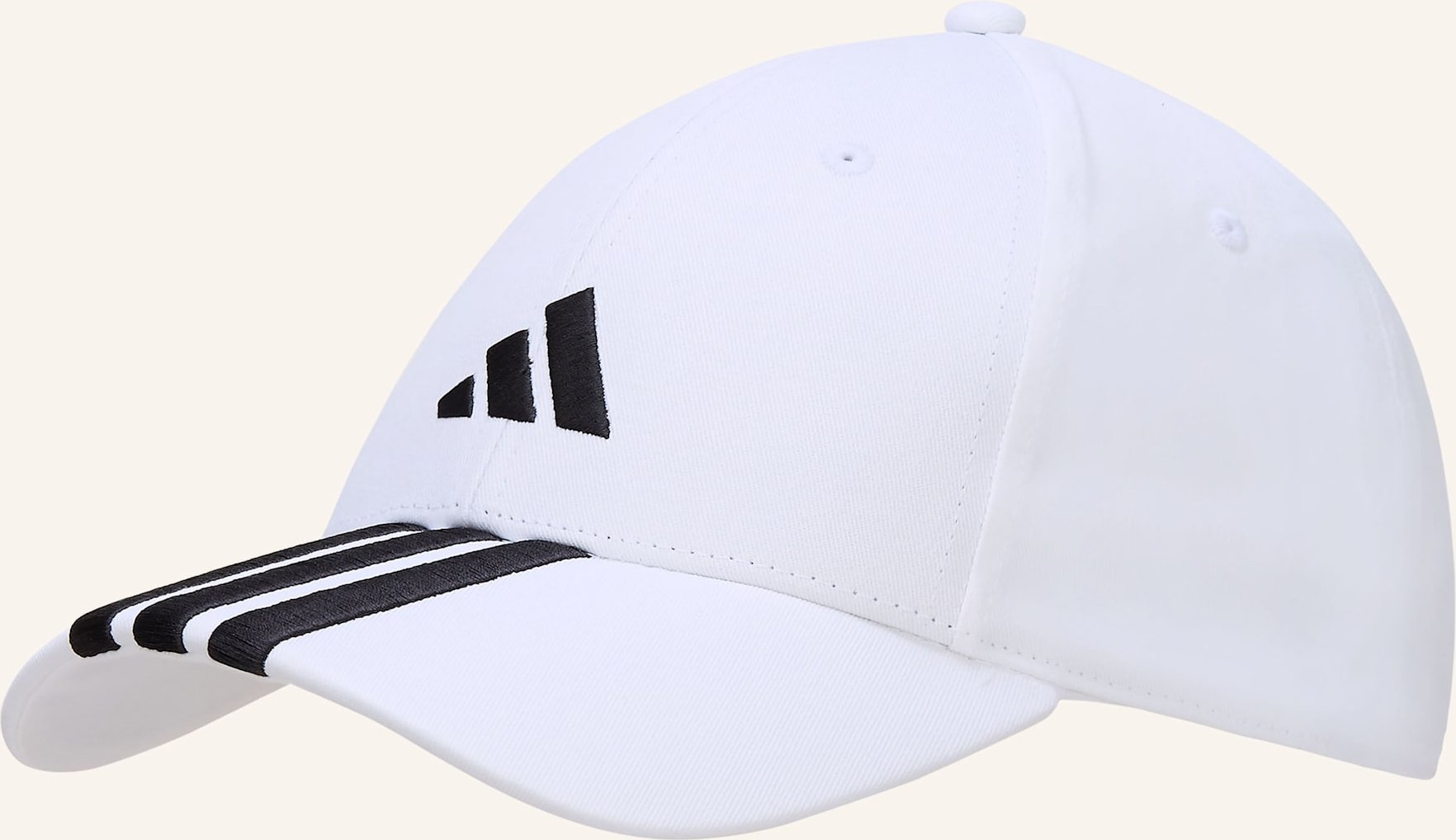 Thumbnail - Adidas Cap Bball 3 Stripes weiss