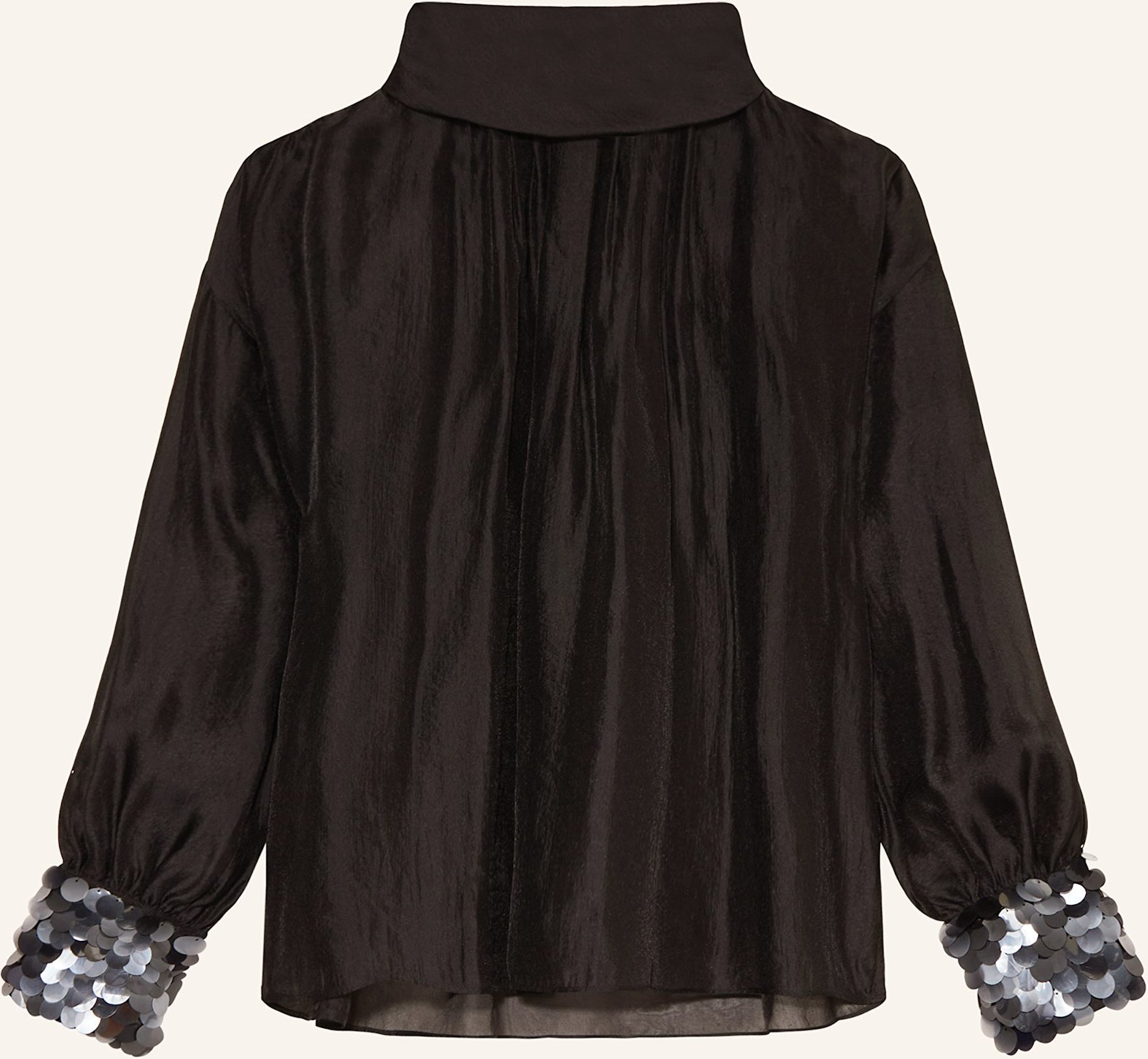 Luisa Cerano Blusenshirt Mit Pailletten schwarz