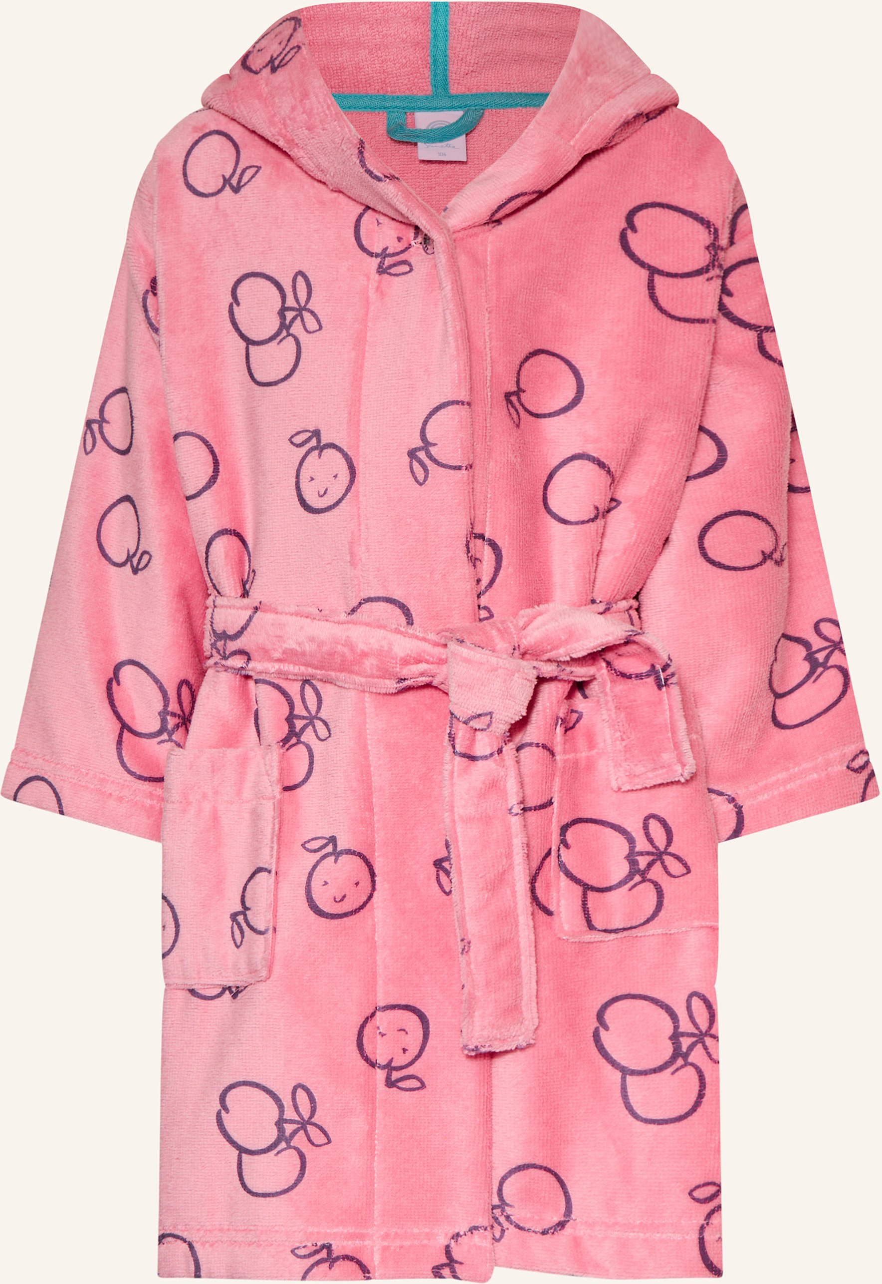 Sanetta Bademantel Mit Kapuze rosa