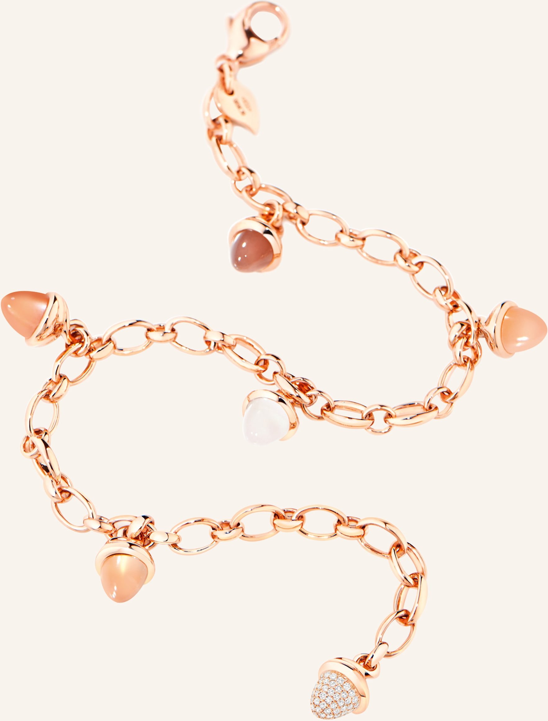 Tamara Comolli Armband Bracelet Mikado Charm 'Camel' With Diamond Pavé Camel 18k Roségold rosegold