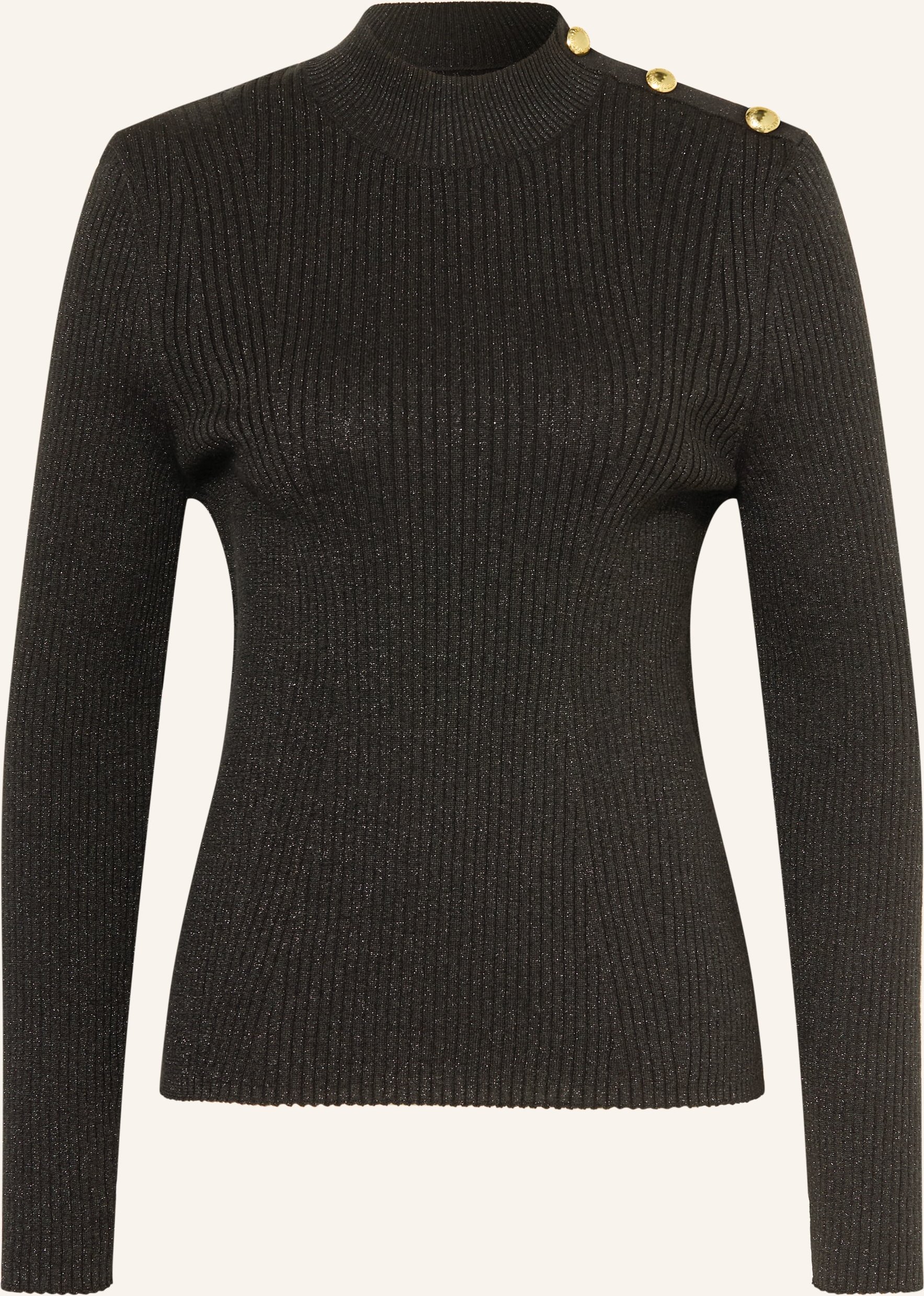 Barbour International Pullover Mit Glitzergarn schwarz