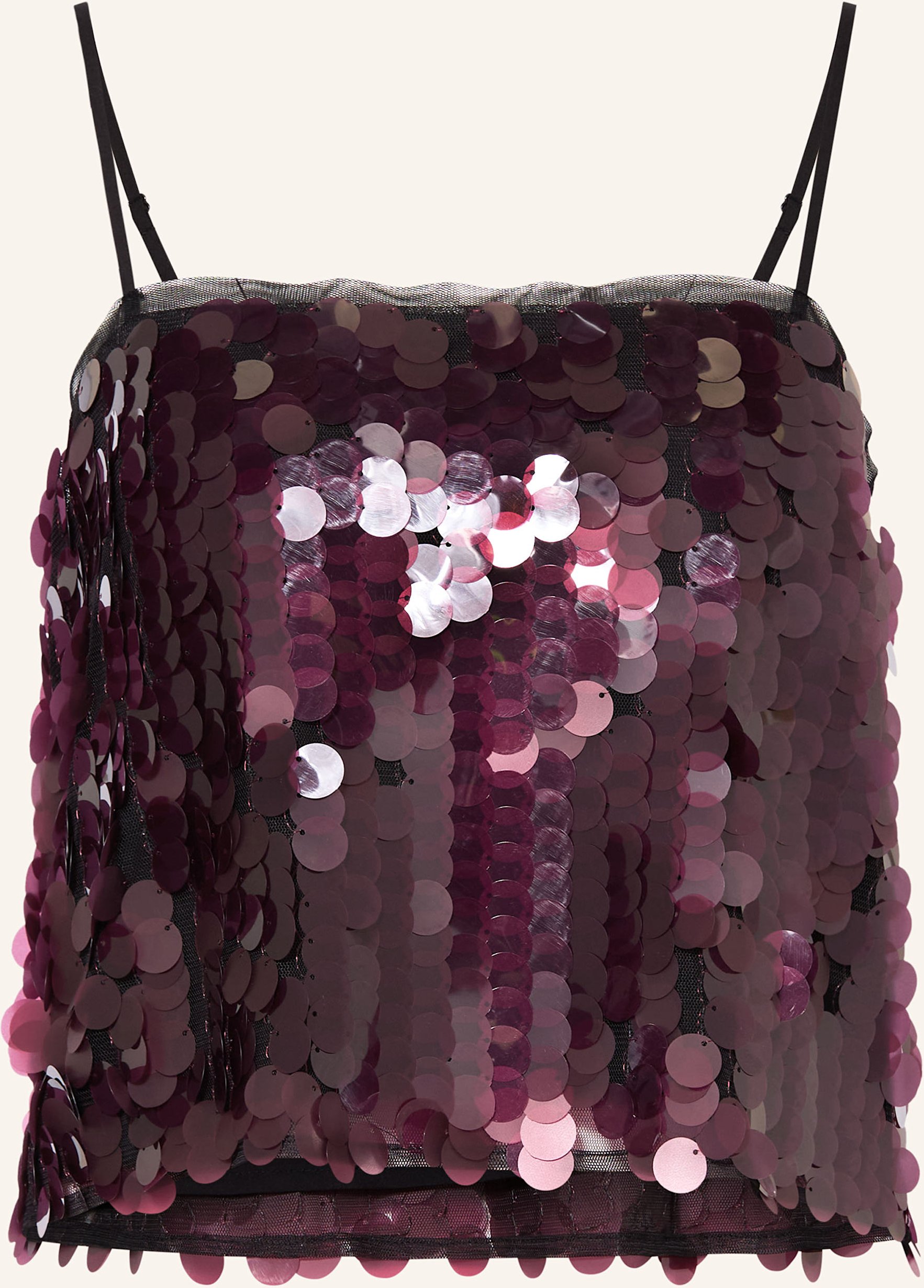 Mrs & Hugs Top Mit Pailletten rot