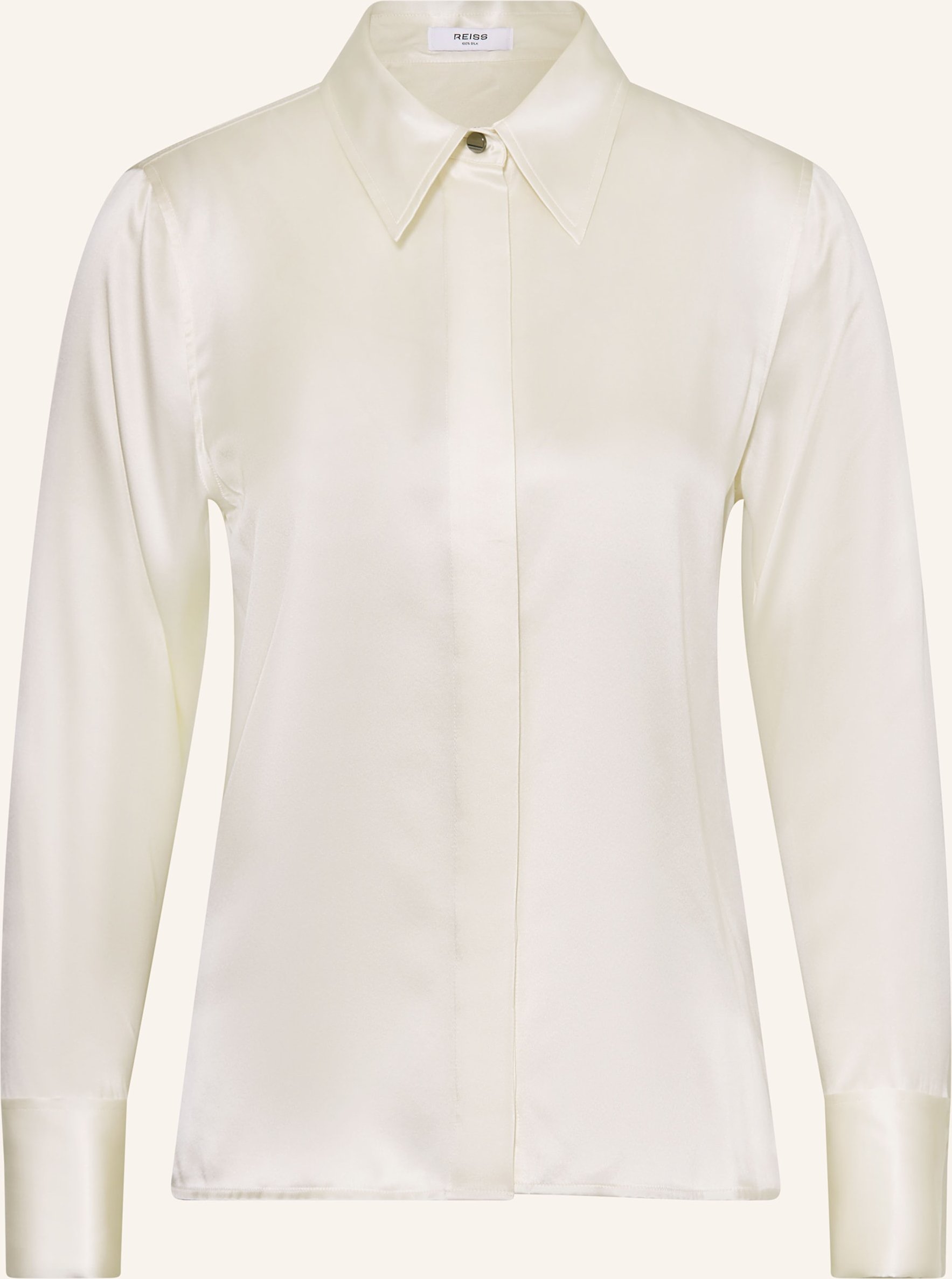 Reiss Hemdbluse Ameira Aus Seide weiss