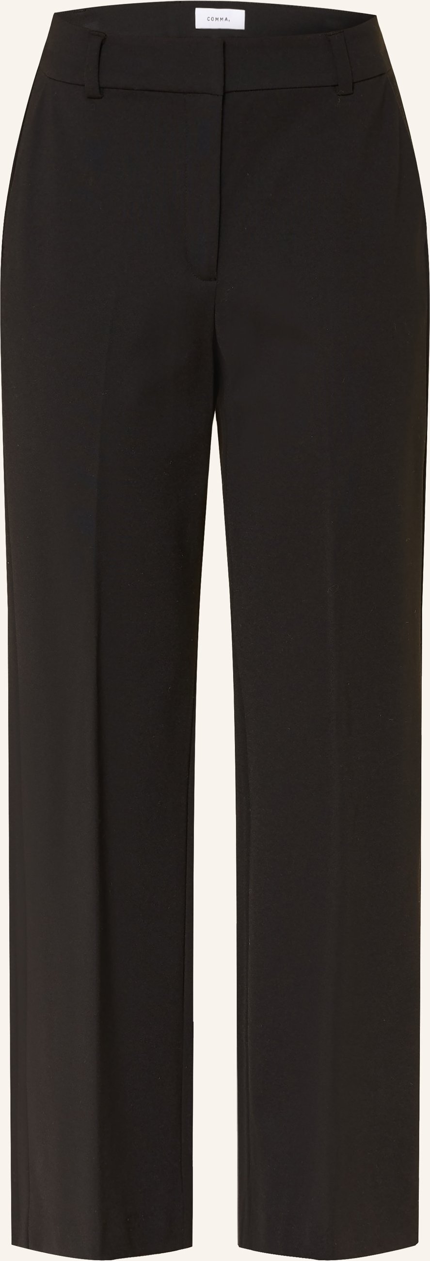 Comma Marlenehose Aus Jersey schwarz