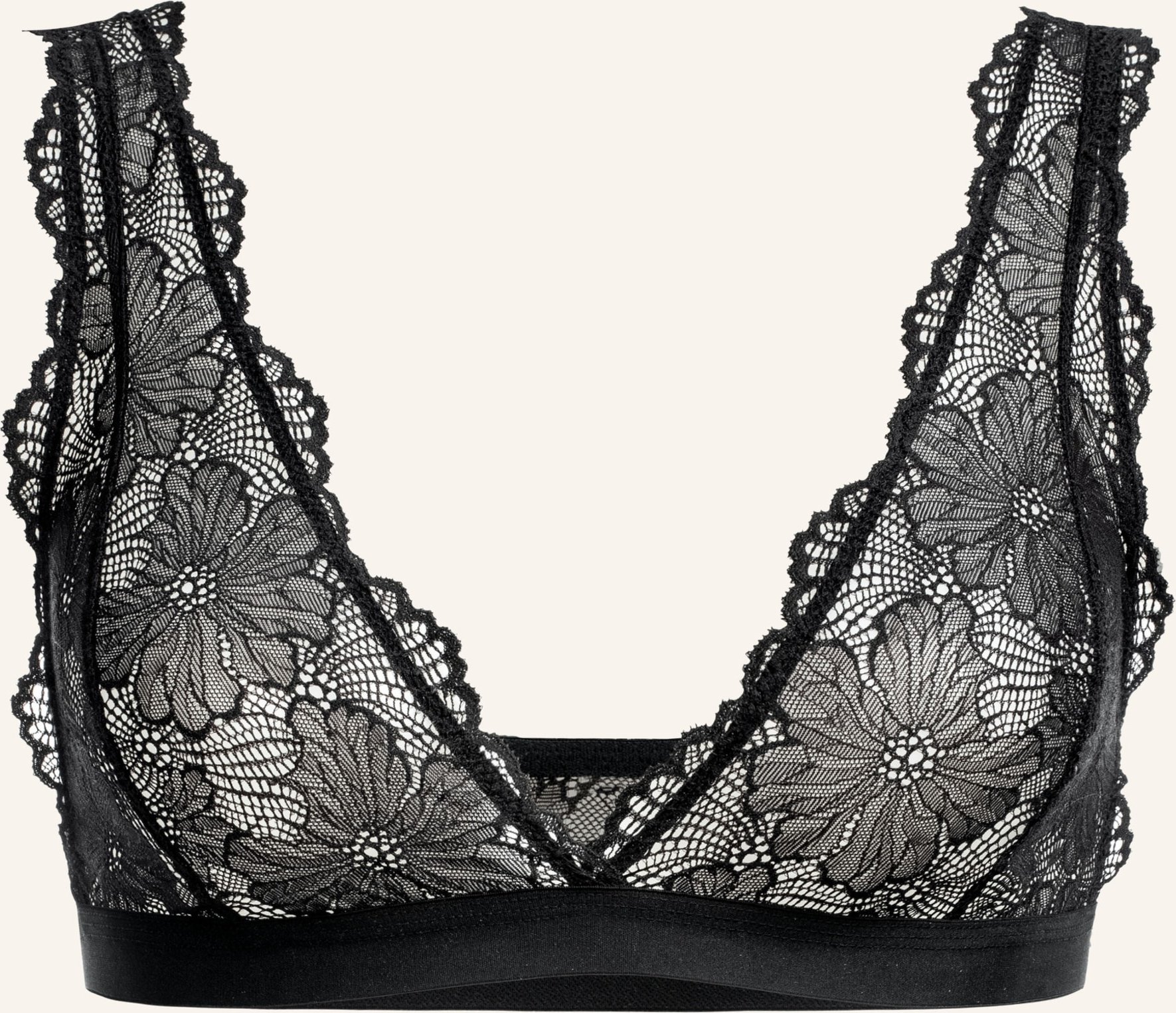 Thumbnail - Erlich Textil Bustier Classy Lace Bralette schwarz