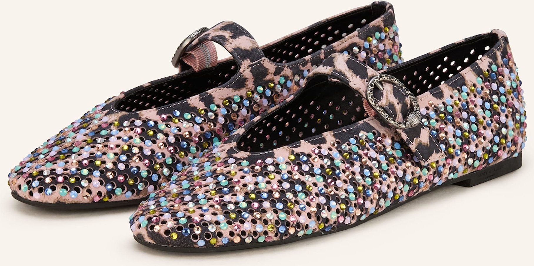 Thumbnail - Kurt Geiger Ballerinas Mayfair Mit Schmucksteinen rosa