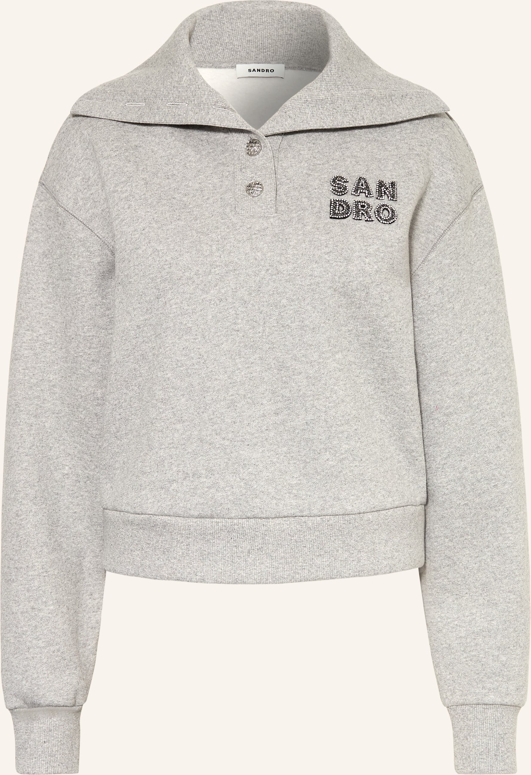 Sandro Troyer Mit Schmucksteinen grau