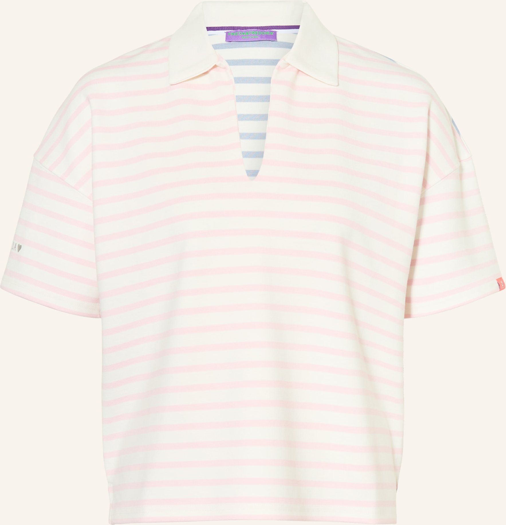 Frieda & Freddies Jersey-Poloshirt rosa
