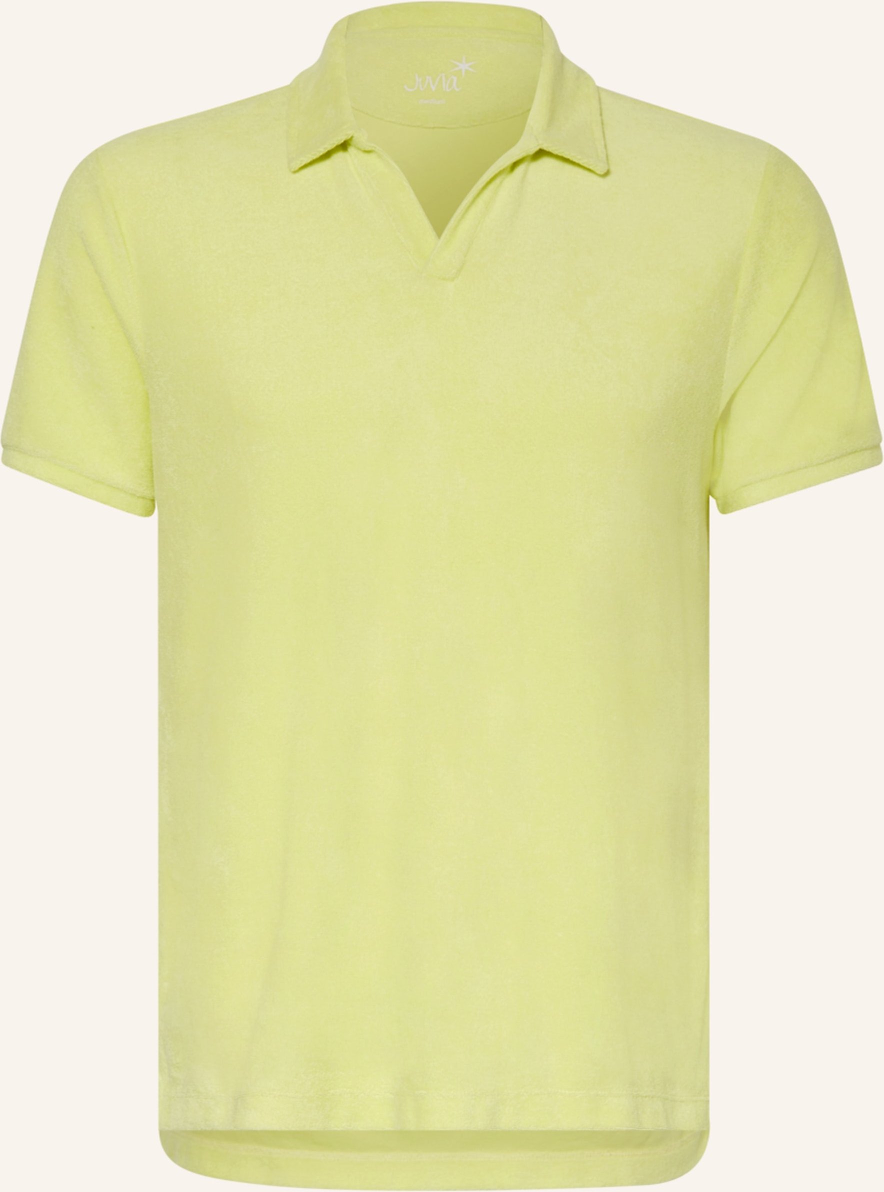 Juvia Frottee-Poloshirt gruen