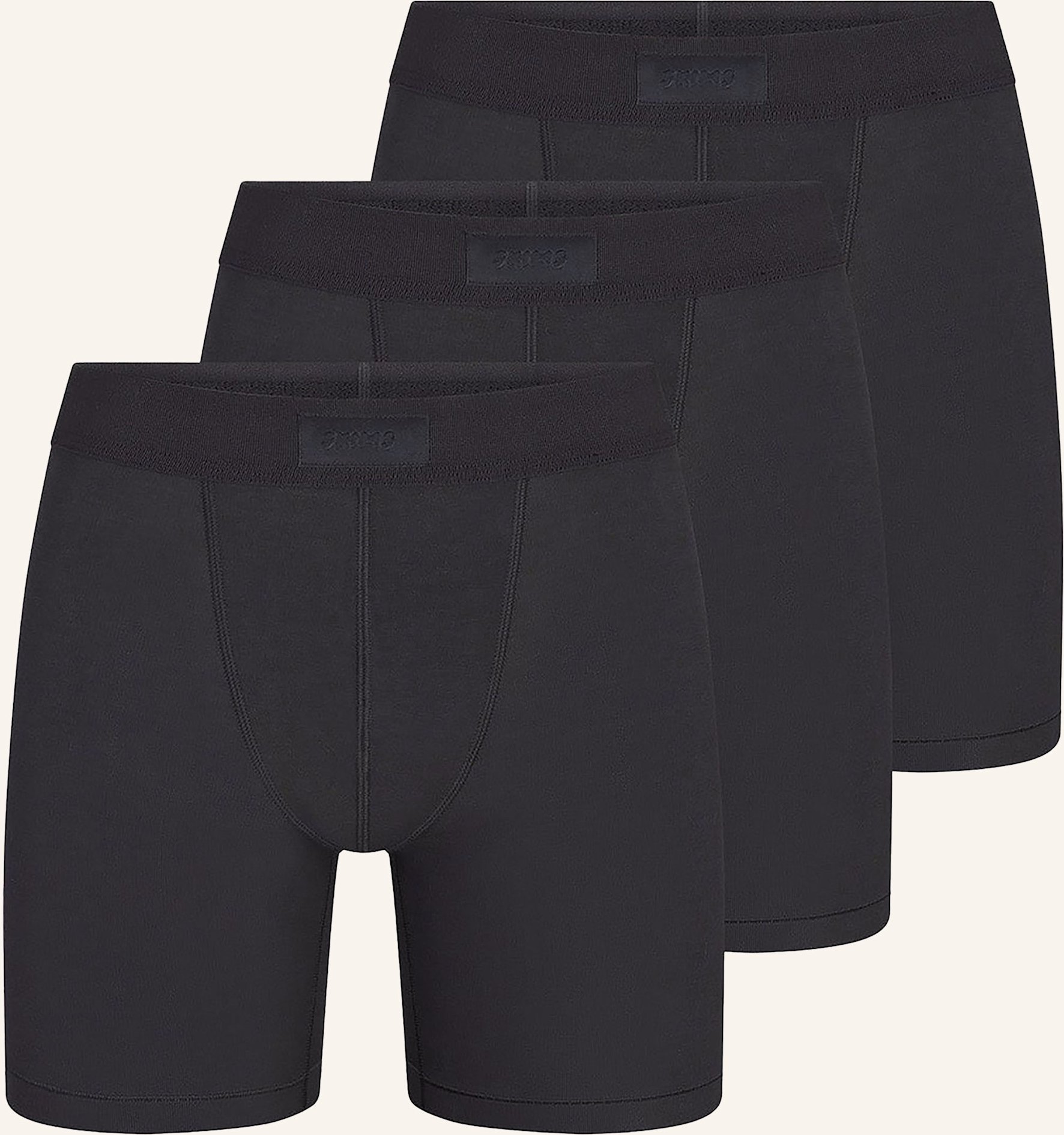 Thumbnail - Skims 3er-Pack Boxershorts Skims Cotton schwarz