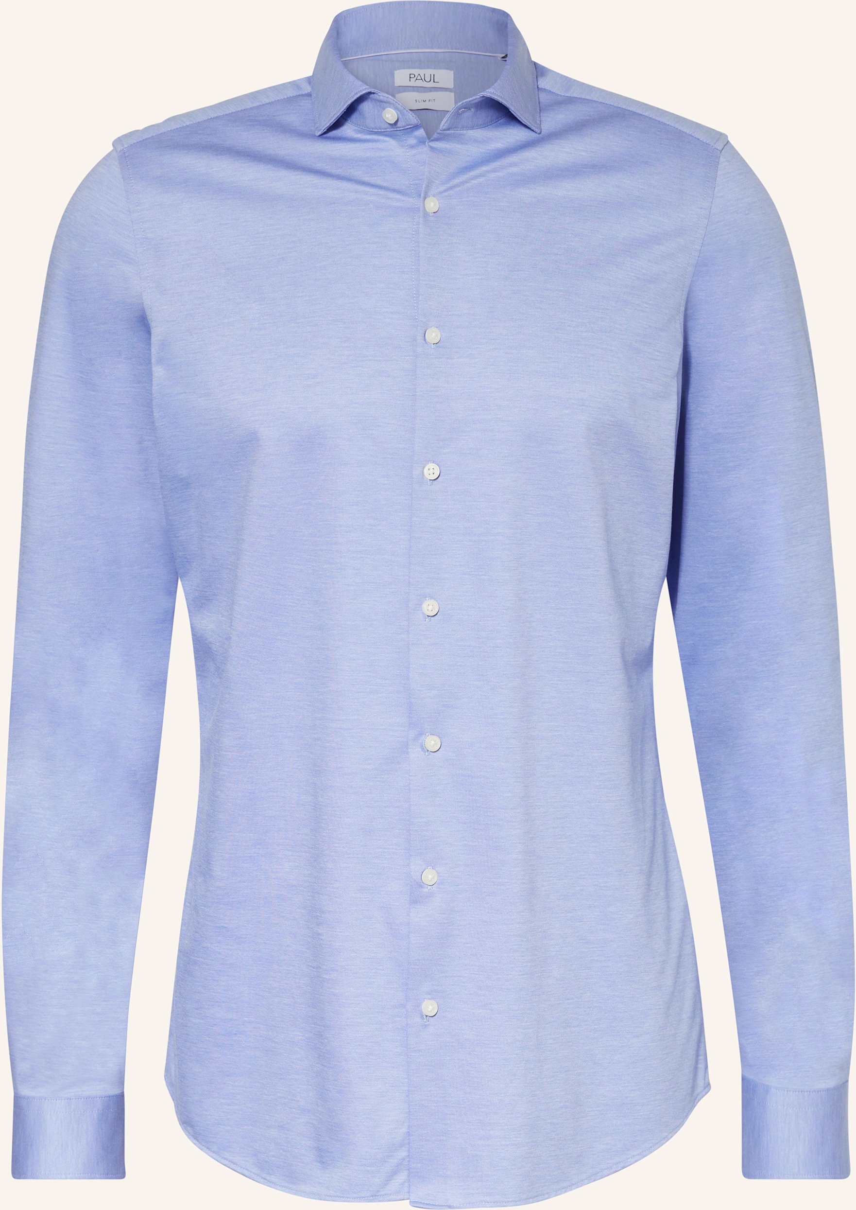 Paul Hemd Slim Fit Mit Extralangem Arm blau