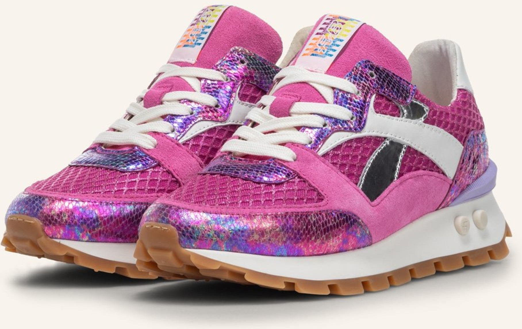 Floris Van Bommel Sneaker Blokki 07 rosa