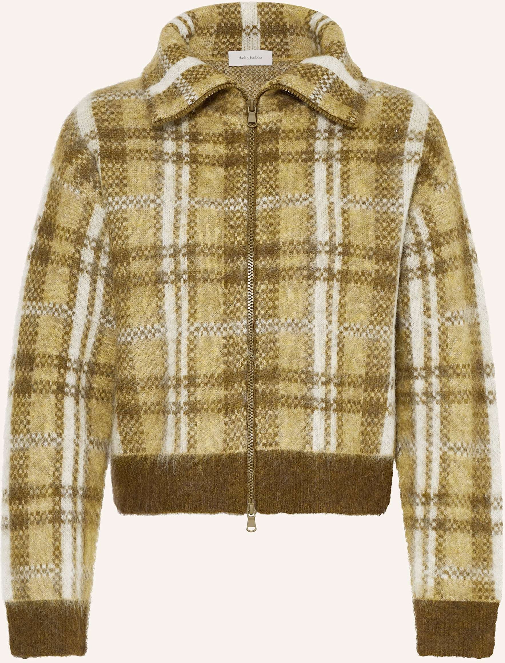 Darling Harbour Strickjacke Mit Alpaka gruen