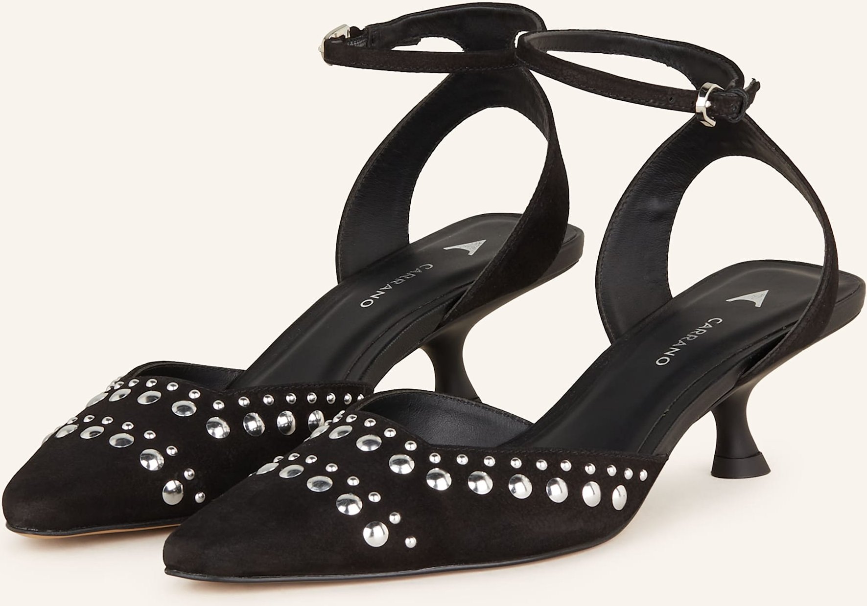 Thumbnail - Carrano Slingpumps Mit Nieten schwarz