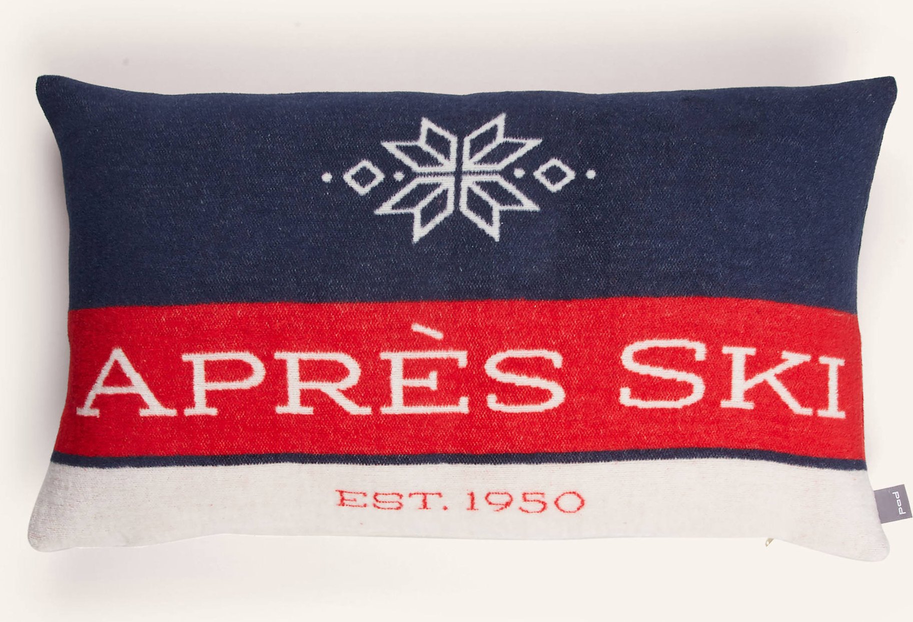 Pad Dekokissenhülle Apres Ski blau