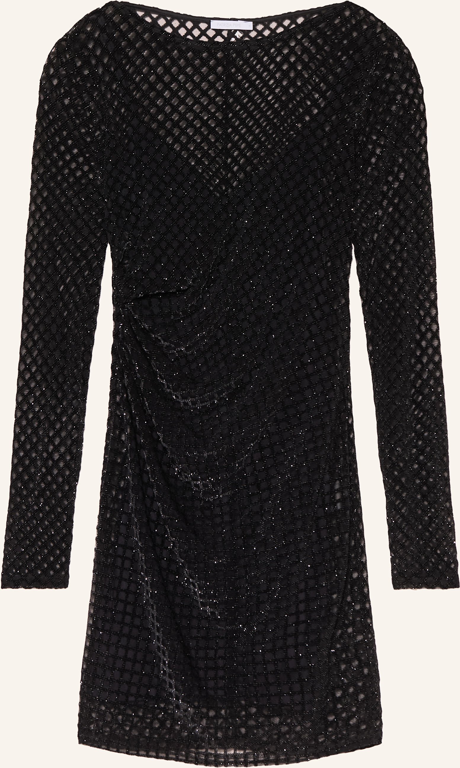 Thumbnail - Patrizia Pepe Cocktailkleid Aus Mesh schwarz