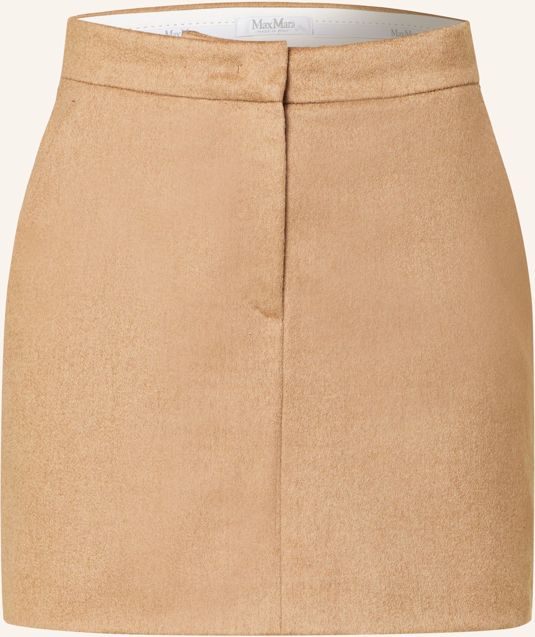 Max Mara Rock Ancella Aus Kamelhaar beige