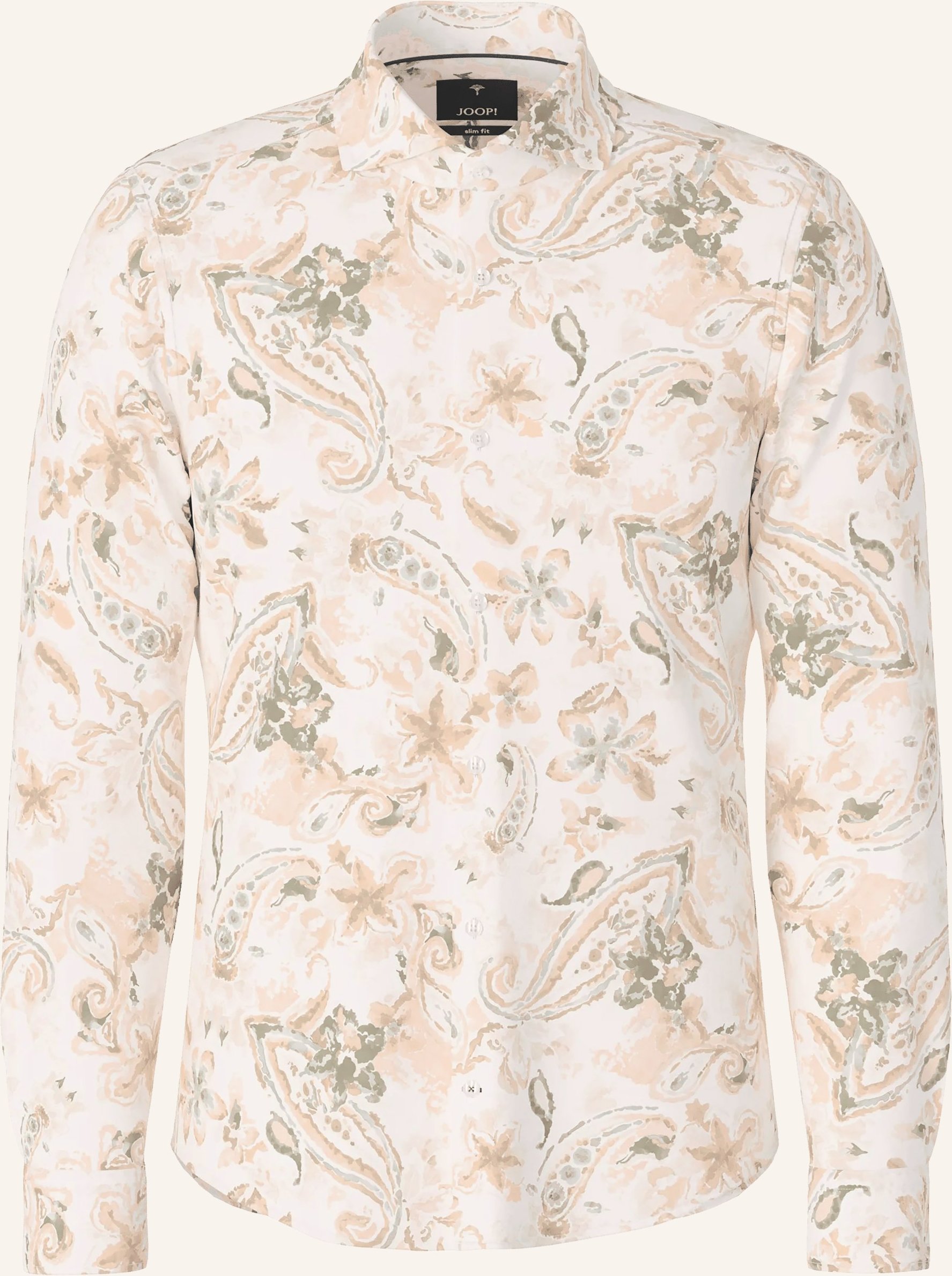 Joop! Hemd Pai Slim Fit Mit Leinen orange