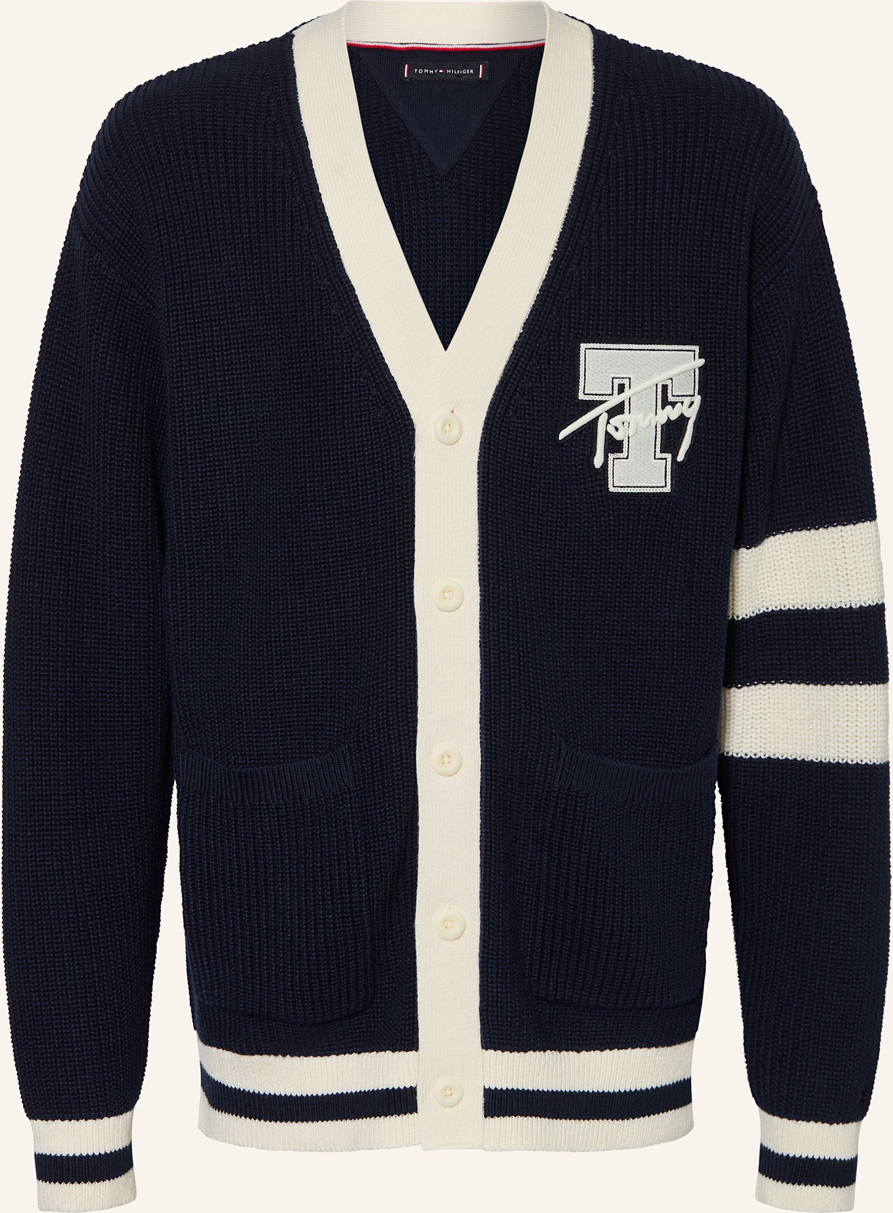 Thumbnail - Tommy Hilfiger Strickjacke blau