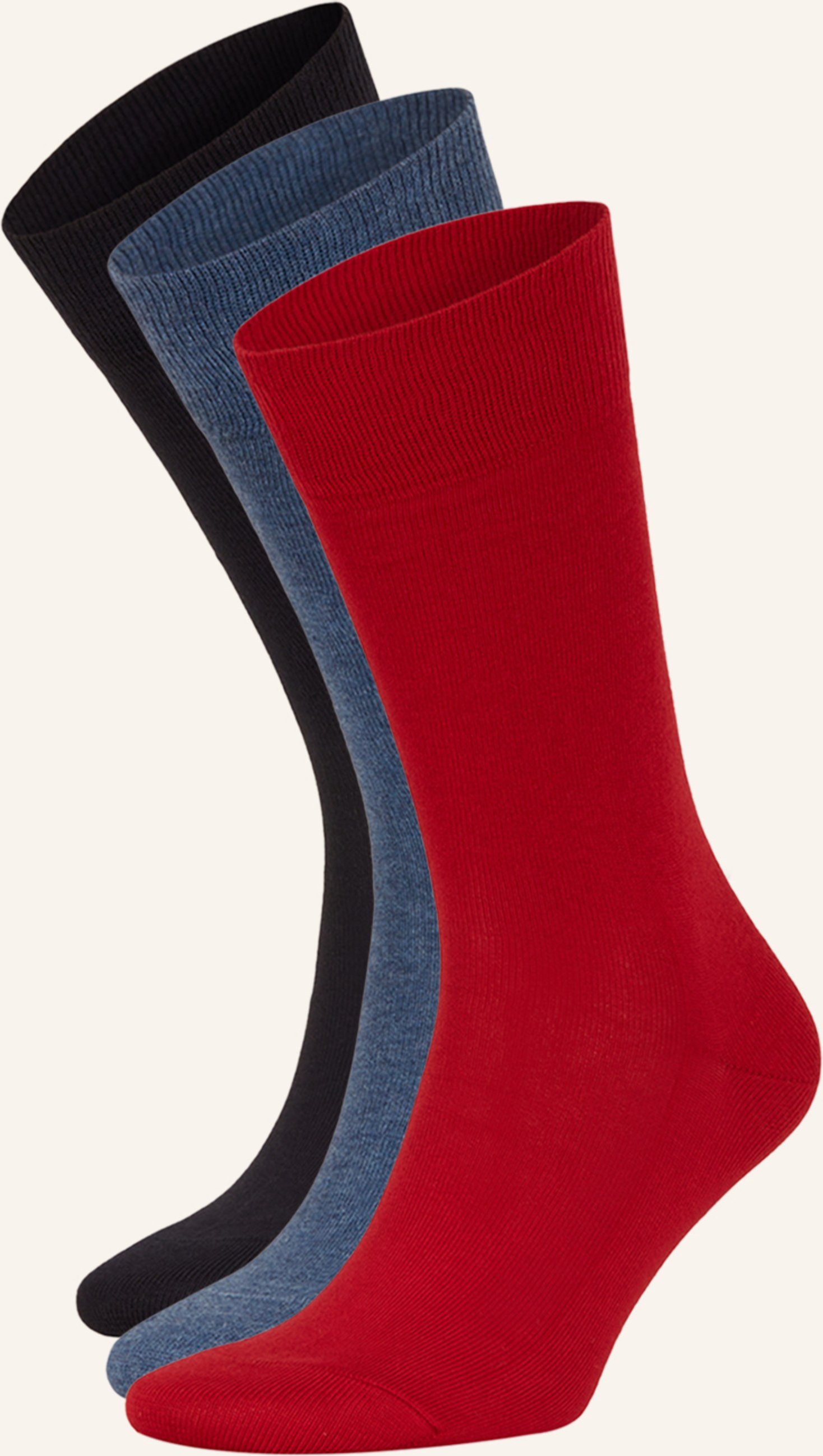 Falke 3er-Pack Strümpfe Family schwarz