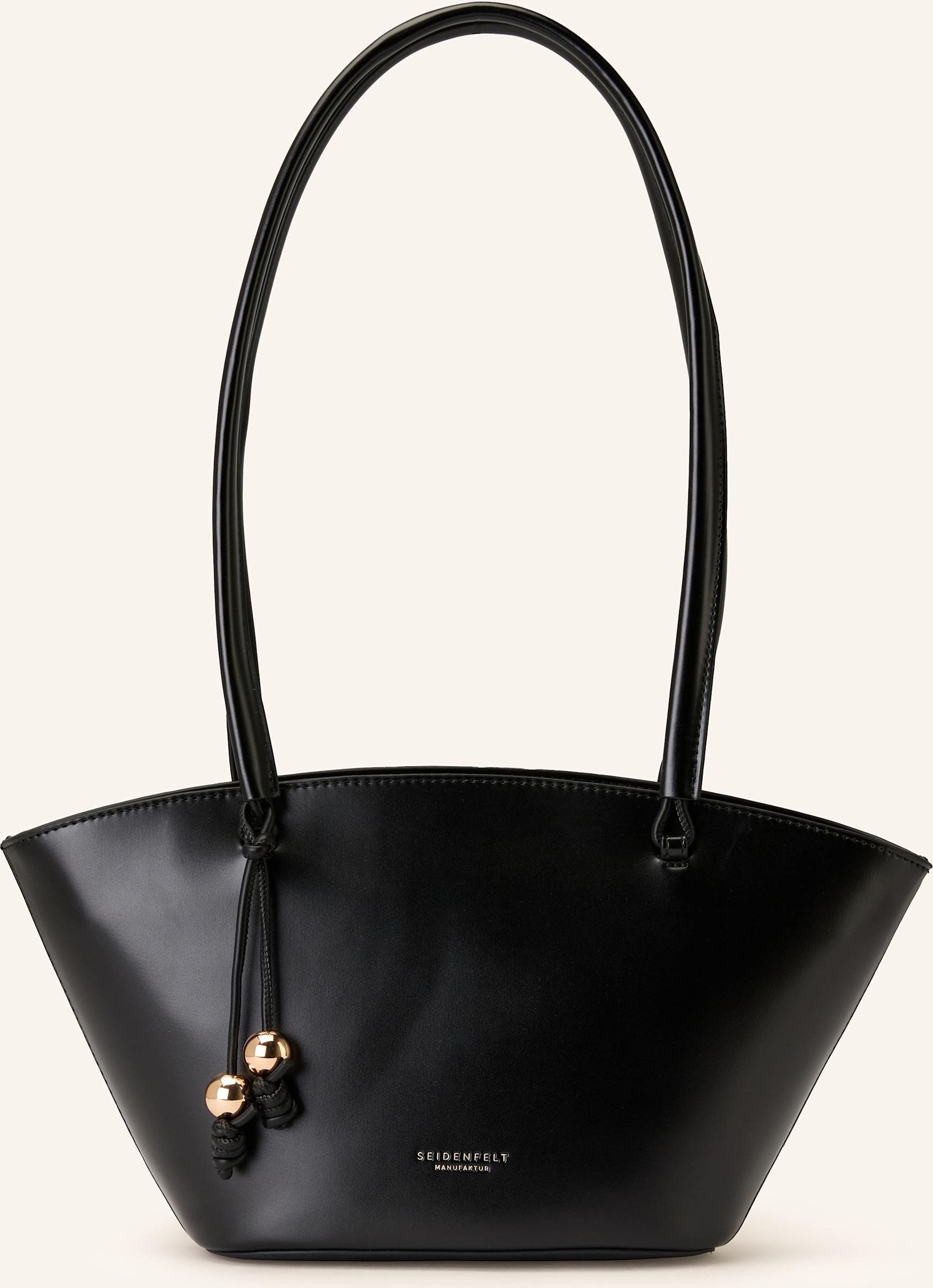 Seidenfelt Schultertasche Arvaja Tulip Medium schwarz