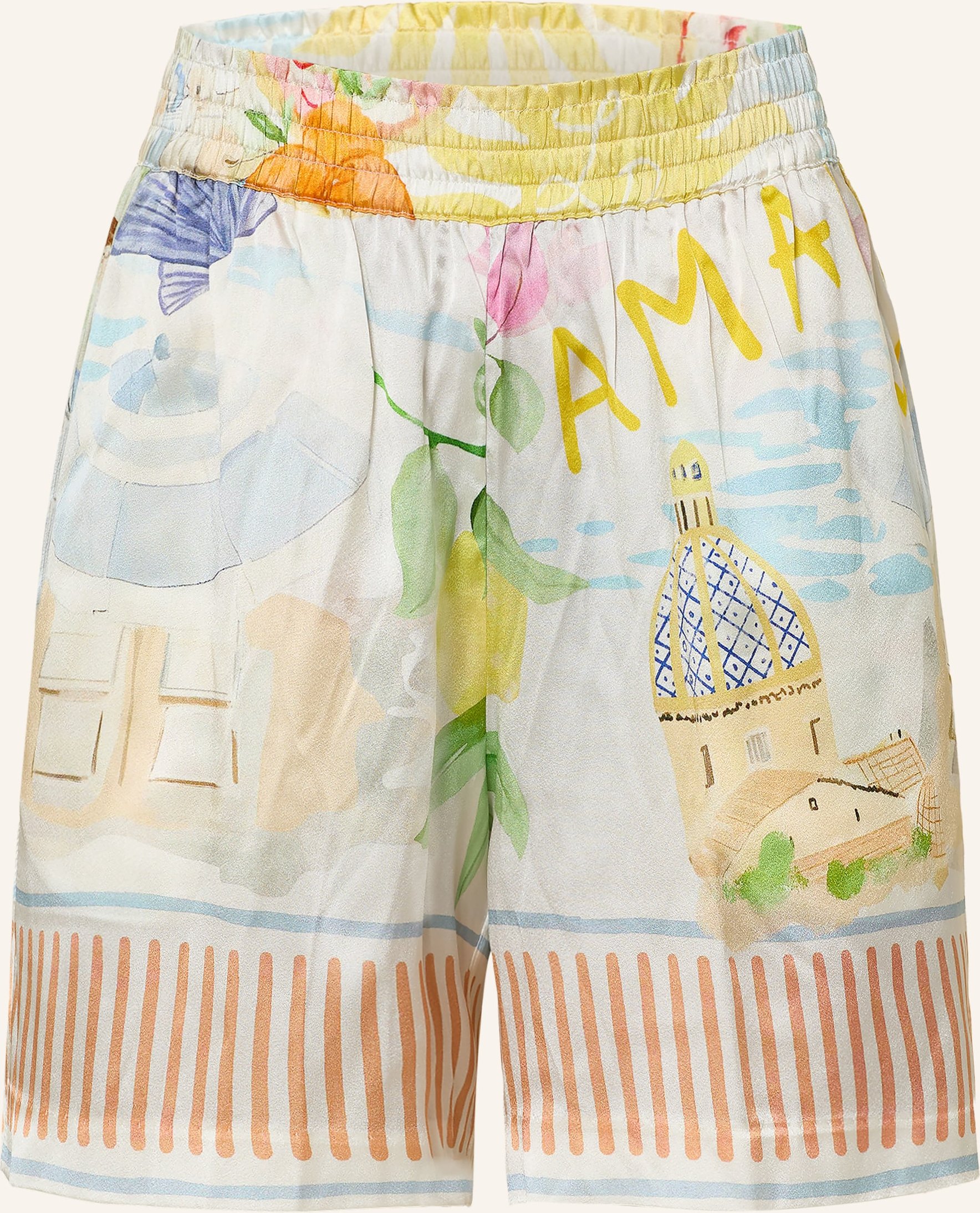 Lilienfels Seidenshorts weiss