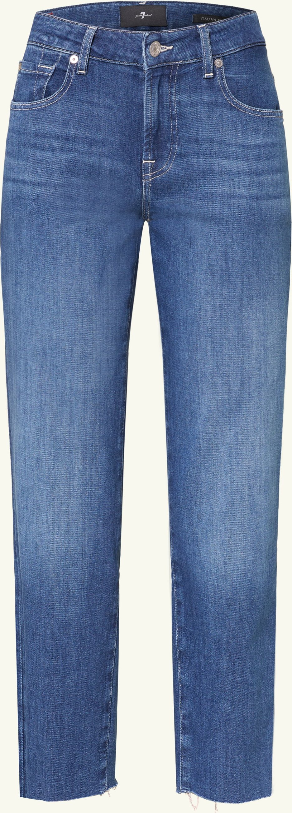 7 For All Mankind Straight Jeans Calie blau