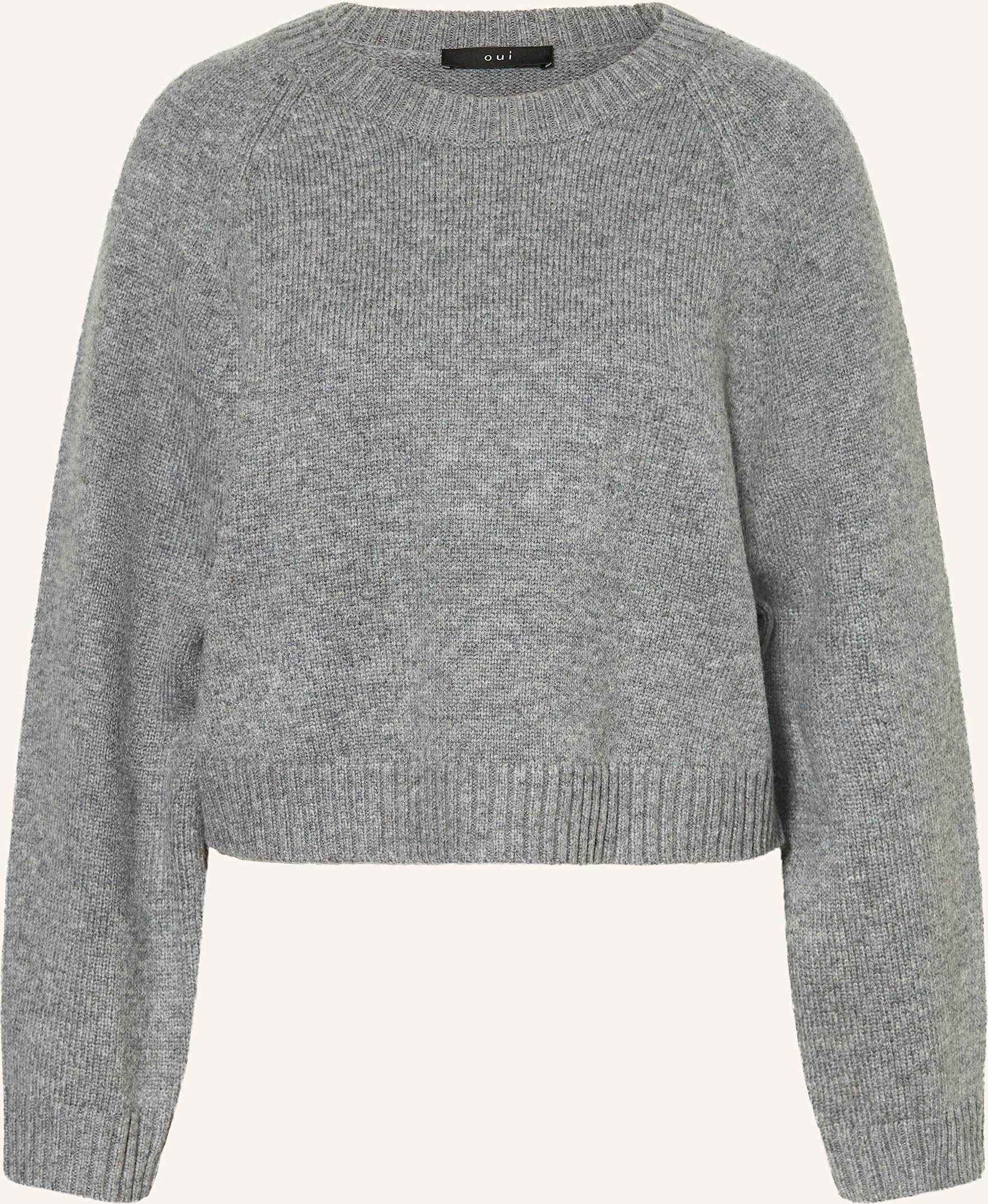 Oui Pullover grau