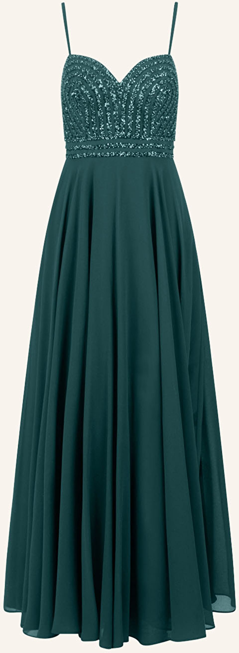 Apart Abendkleid Mit Pailletten gruen