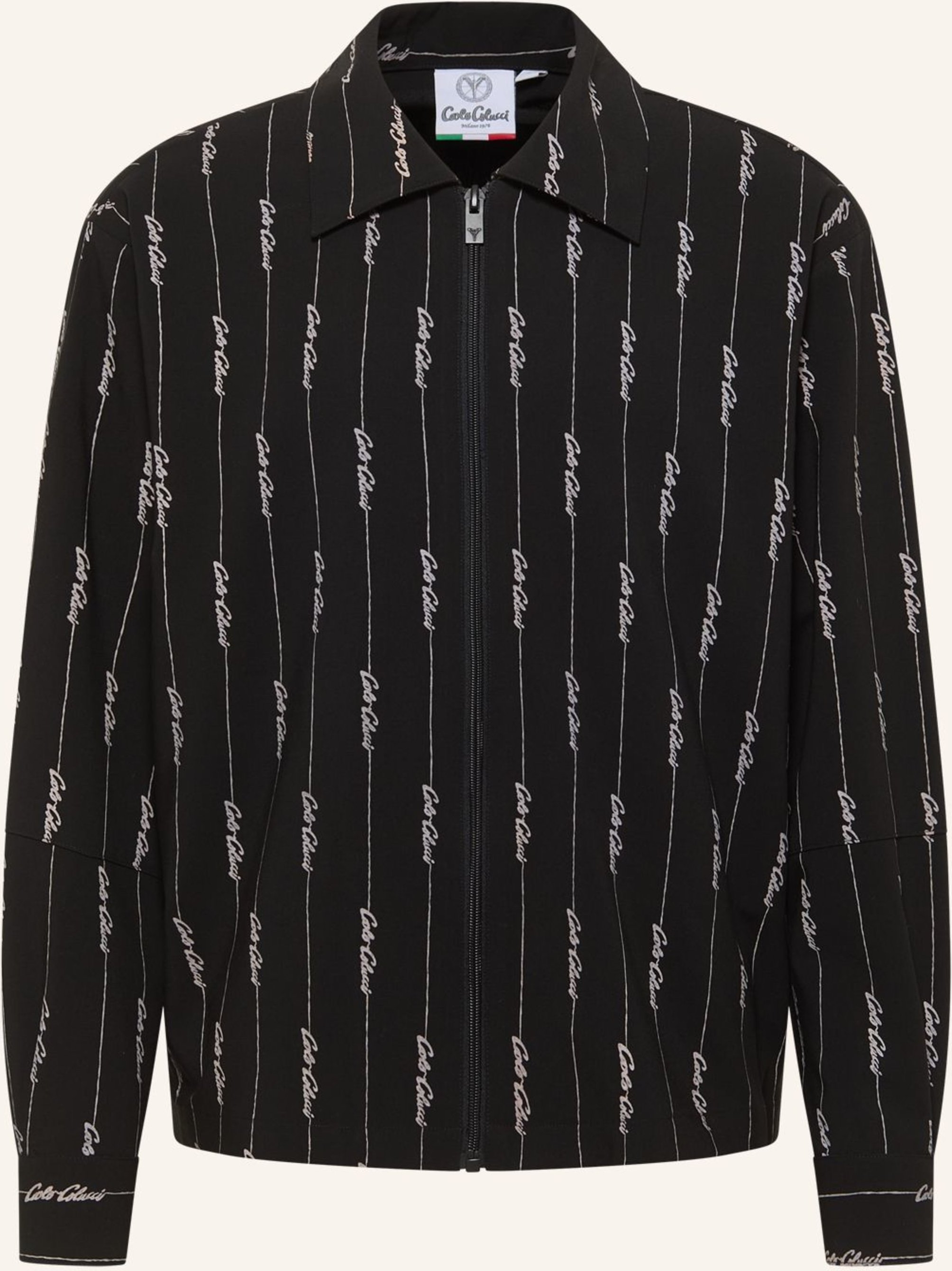 Carlo Colucci Tracksuit Jacke - Casual Suit Favarato schwarz