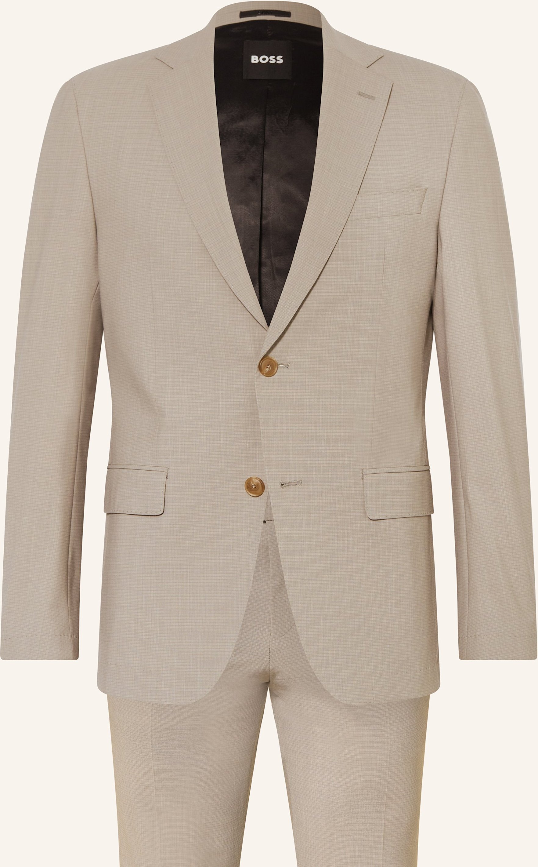 Boss Anzug Huge Slim Fit braun