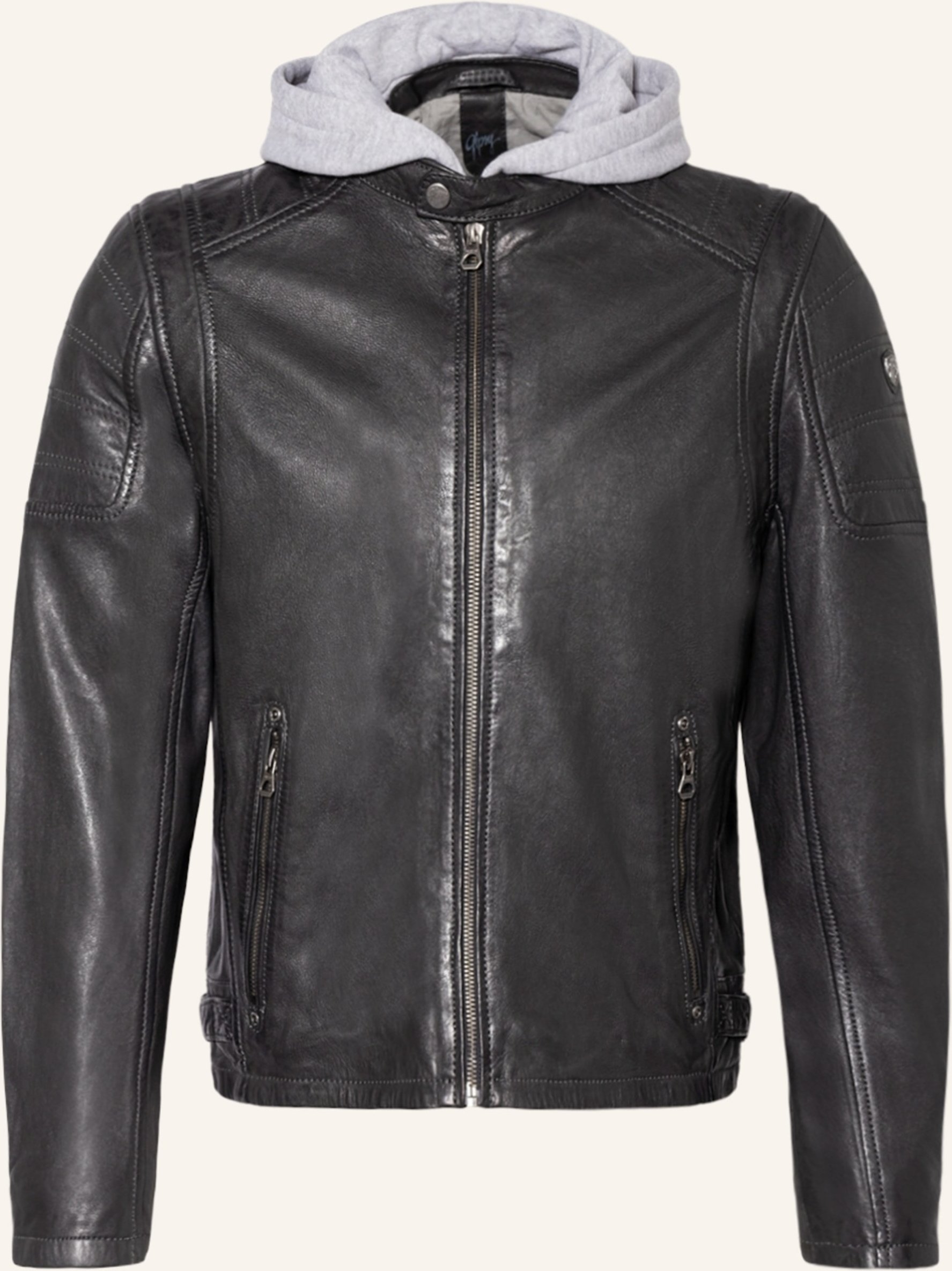 Gipsy Lederjacke Raylo grau