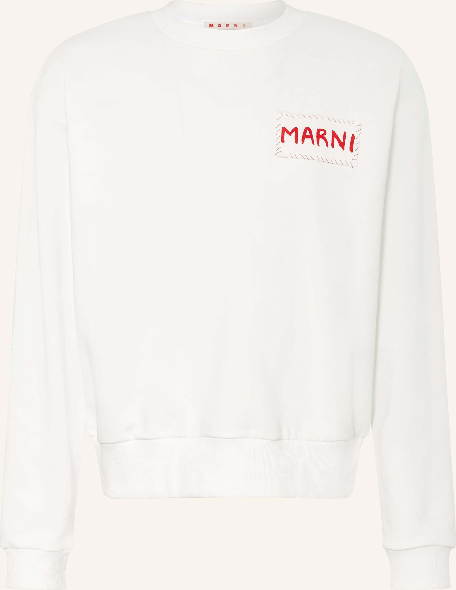 Thumbnail - Marni Oversized-Sweatshirt weiss