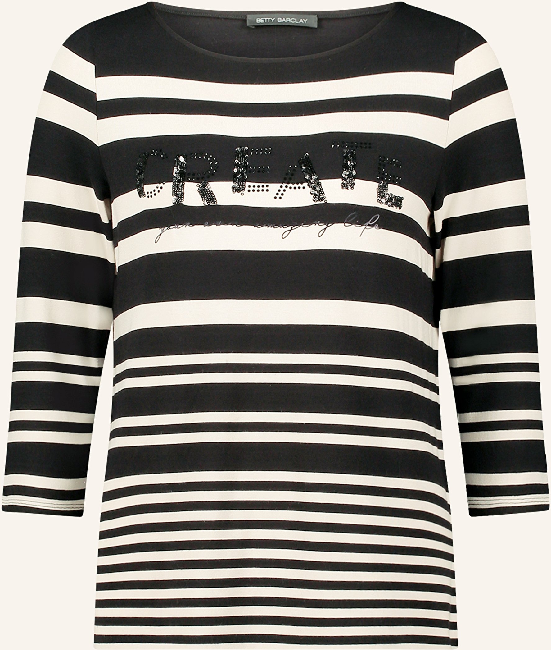 Betty Barclay Shirt Mit 3/4-Arm Und Pailletten schwarz