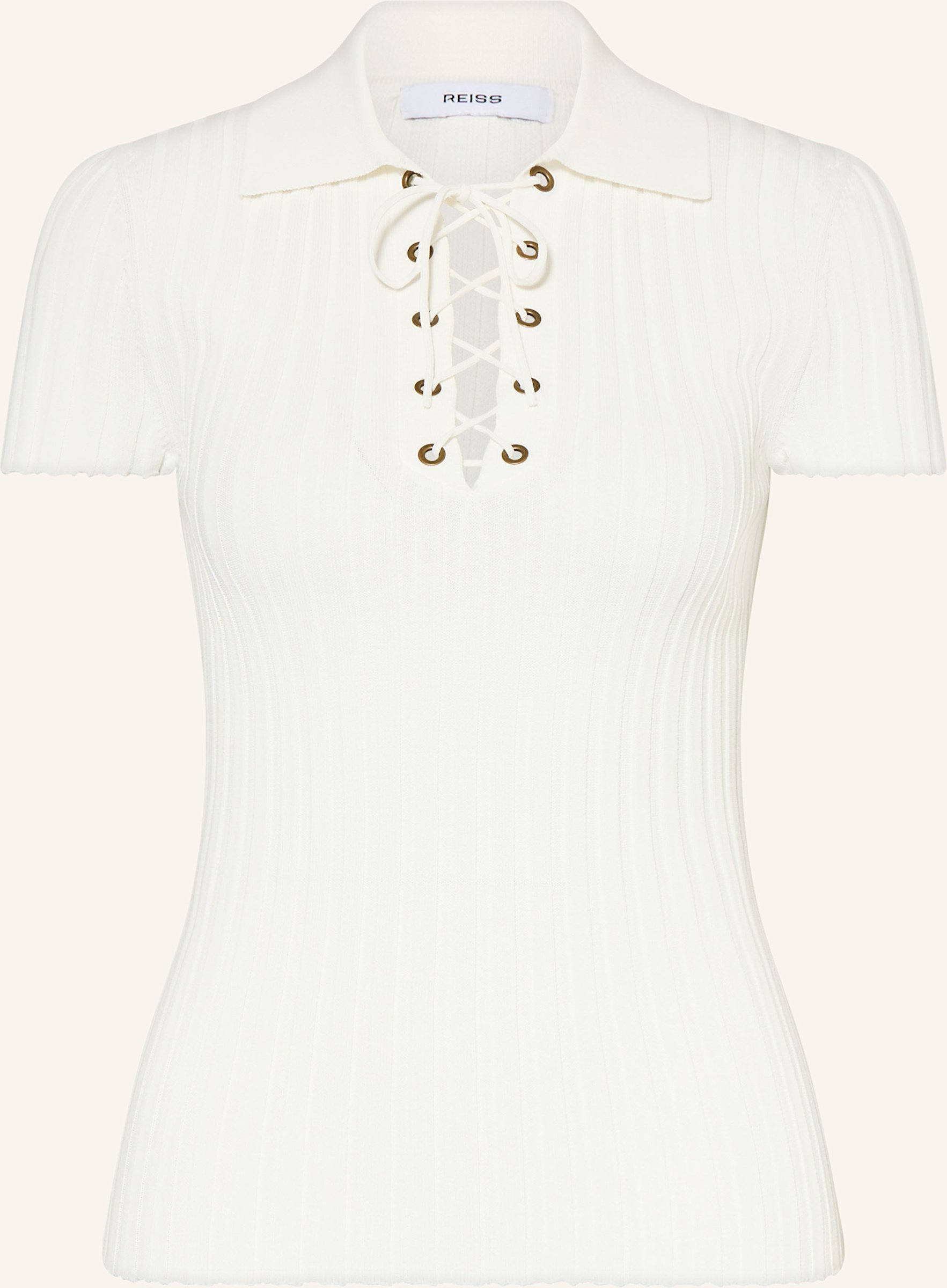 Reiss Strickshirt Poppy weiss
