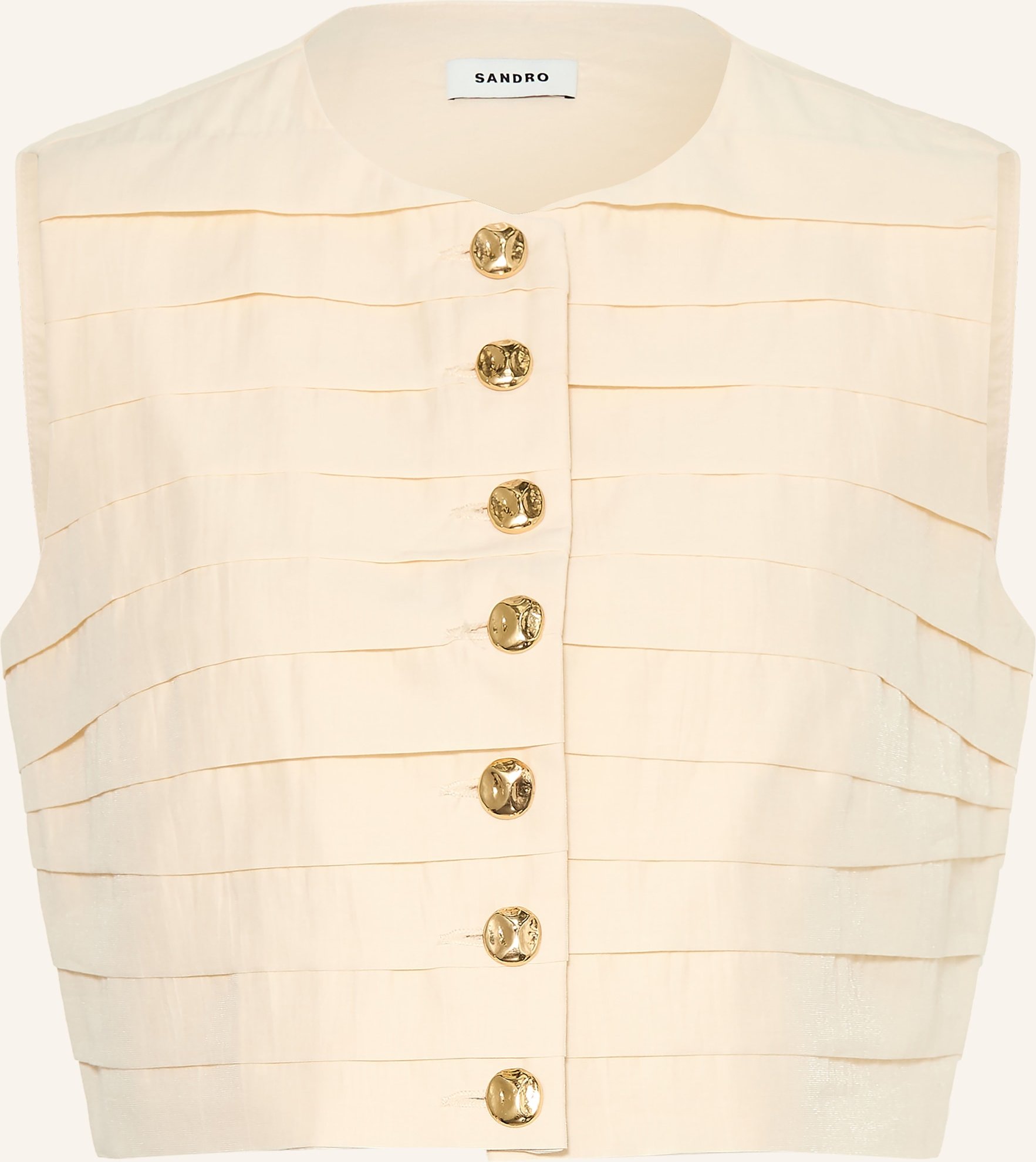 Sandro Cropped-Blazerweste gelb