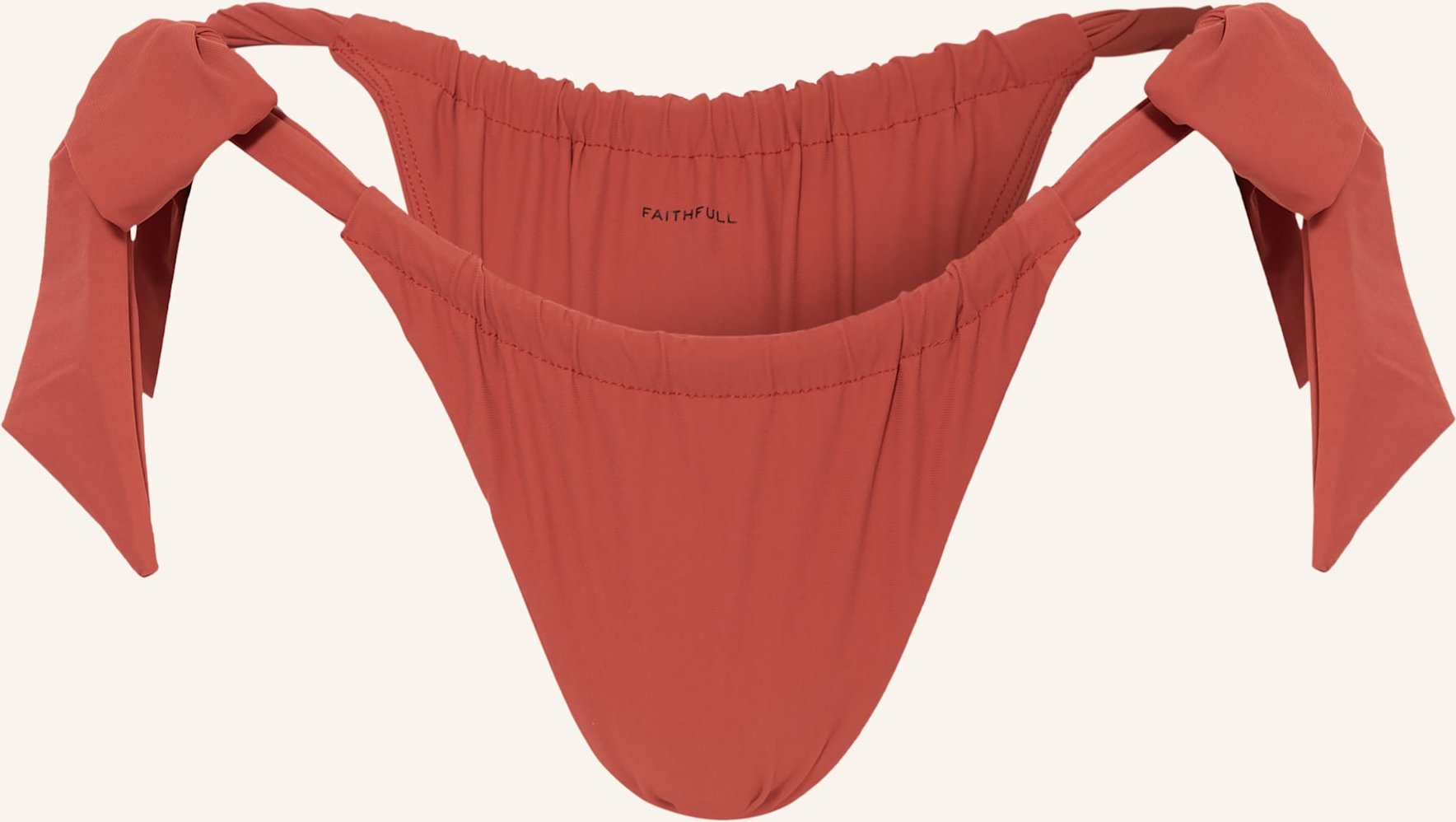 Faithfull The Brand Brazilian-Bikini-Hose Costa rot