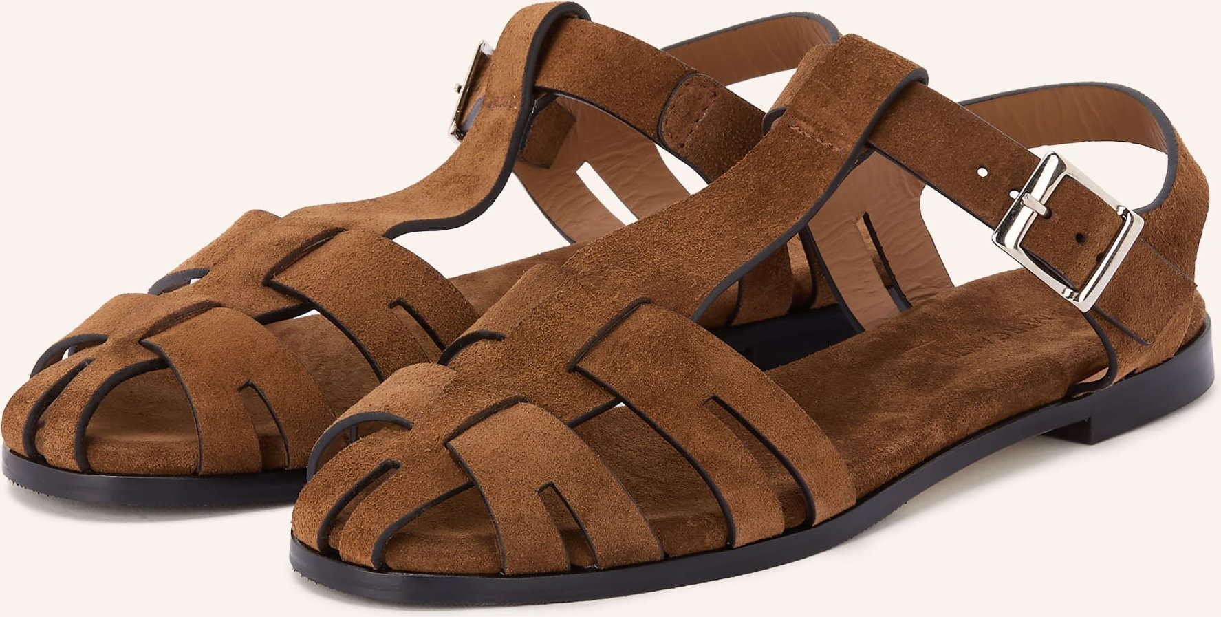 Viamercanti Sandalen Fisher braun