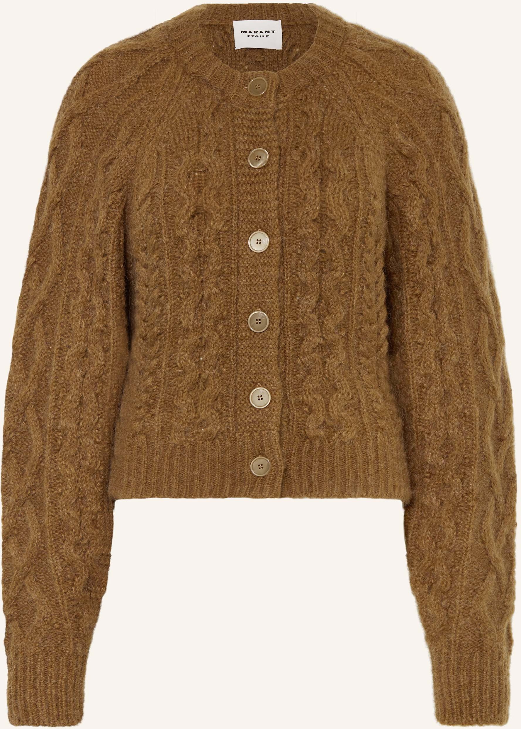 Thumbnail - Marant Étoile Strickjacke Yara braun