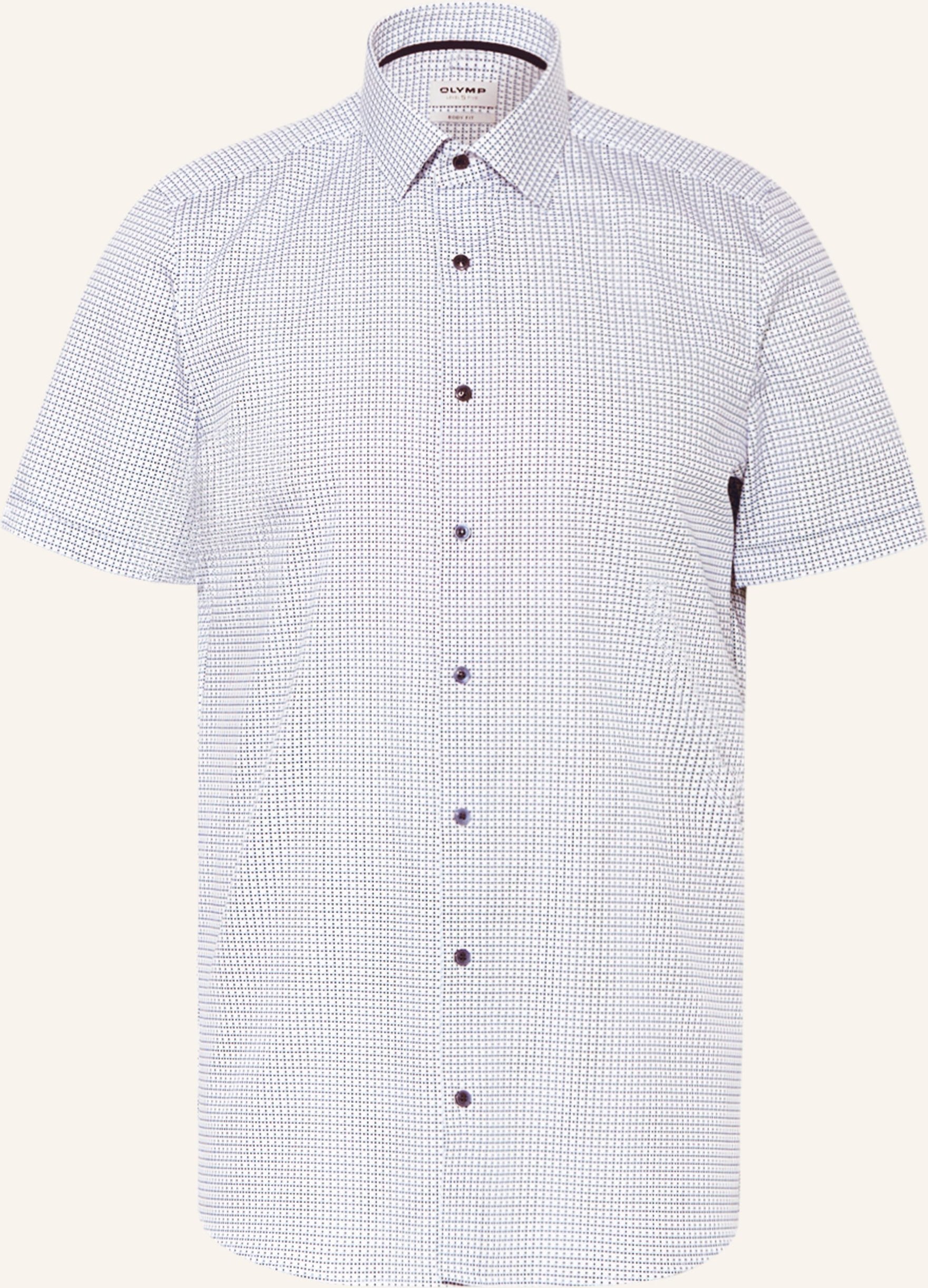 Olymp Kurzarm-Hemd Level Five Body Fit blau