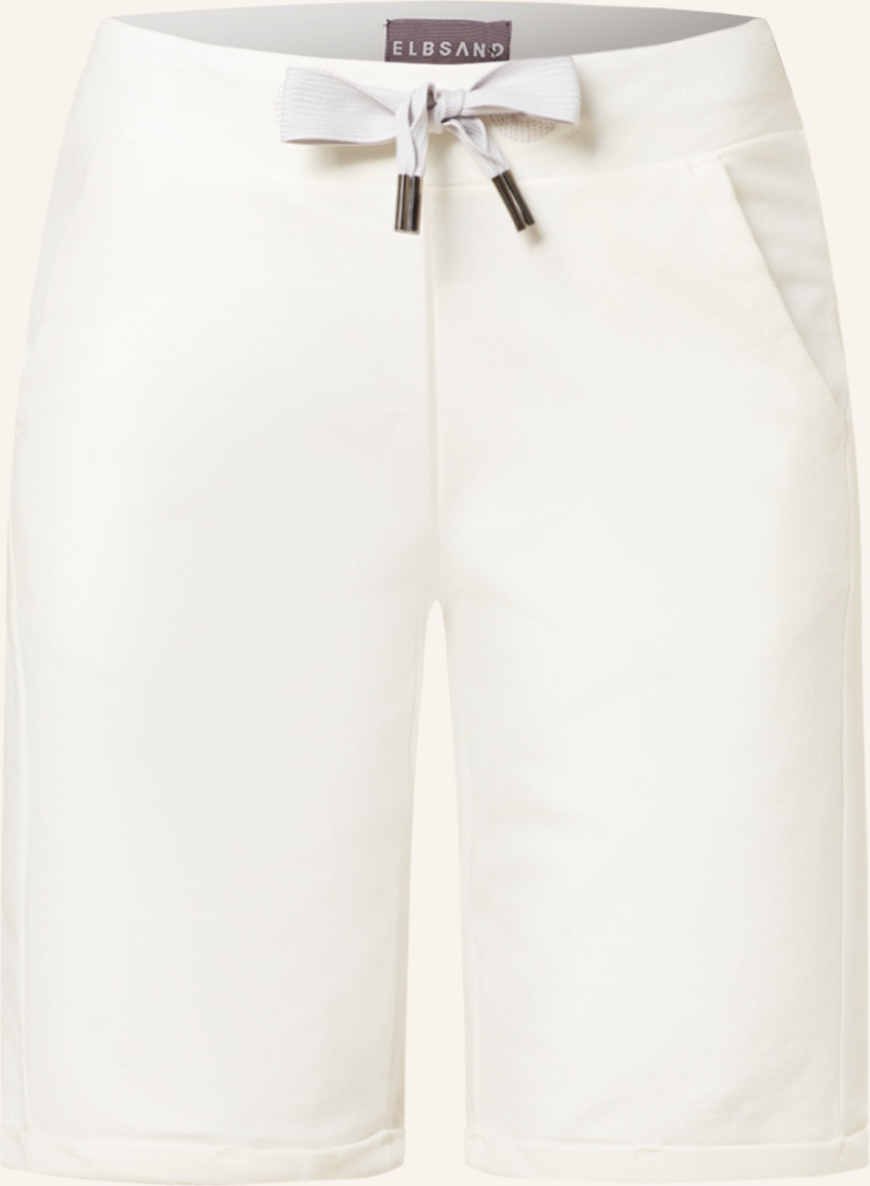 Elbsand Sweatshorts Brinjana weiss