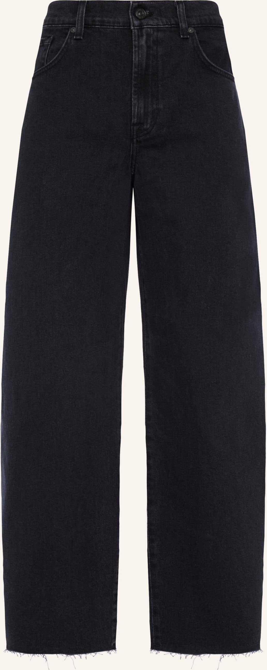 7 For All Mankind Jeans Bonnie Curvilinear Wide Leg Fit schwarz