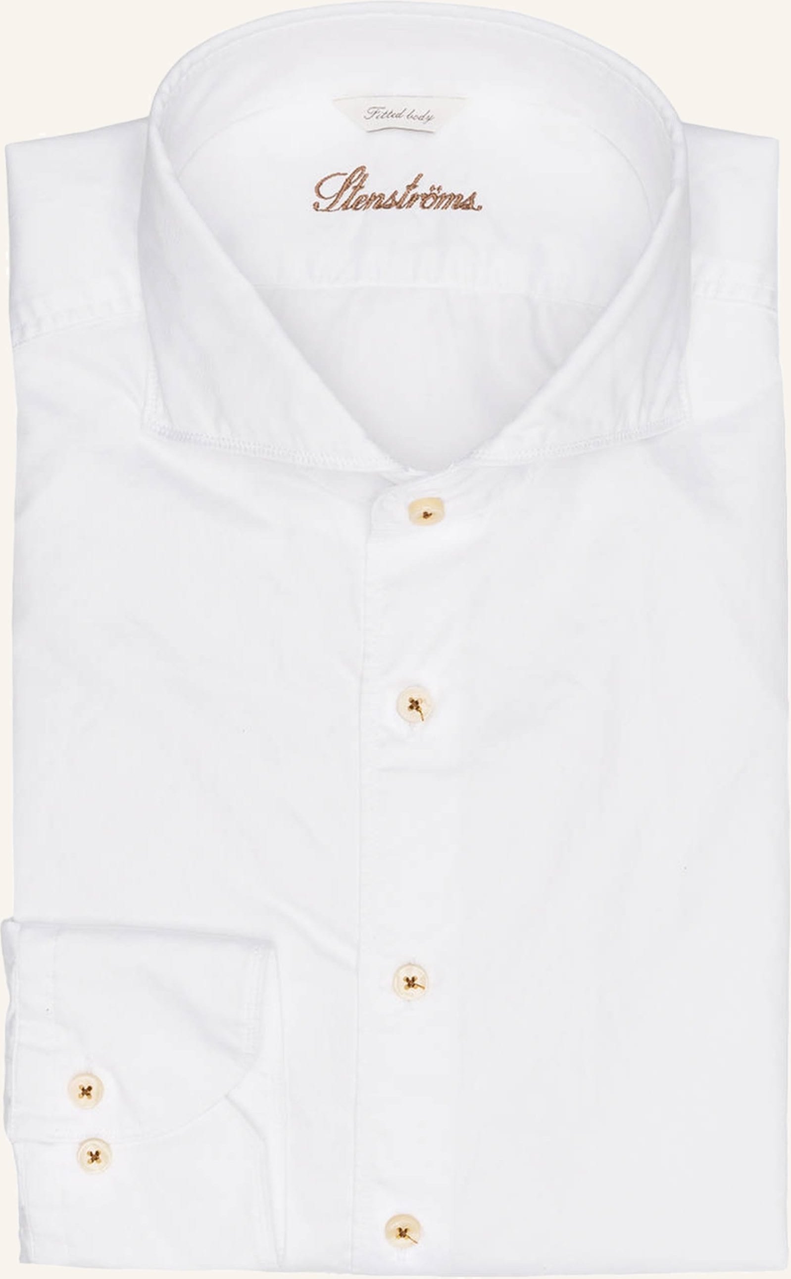 Stenströms Hemd Fitted Body weiss