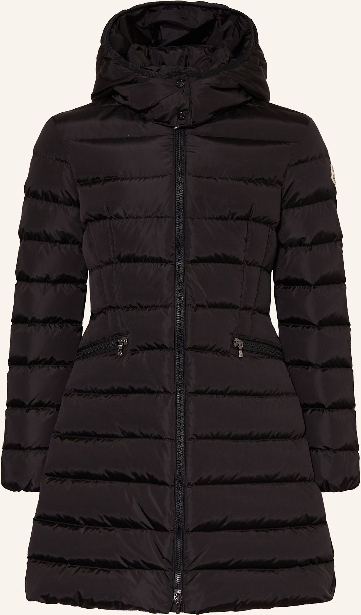 Moncler Enfant Daunenmantel Charpal Mit Abnehmbarer Kapuze schwarz