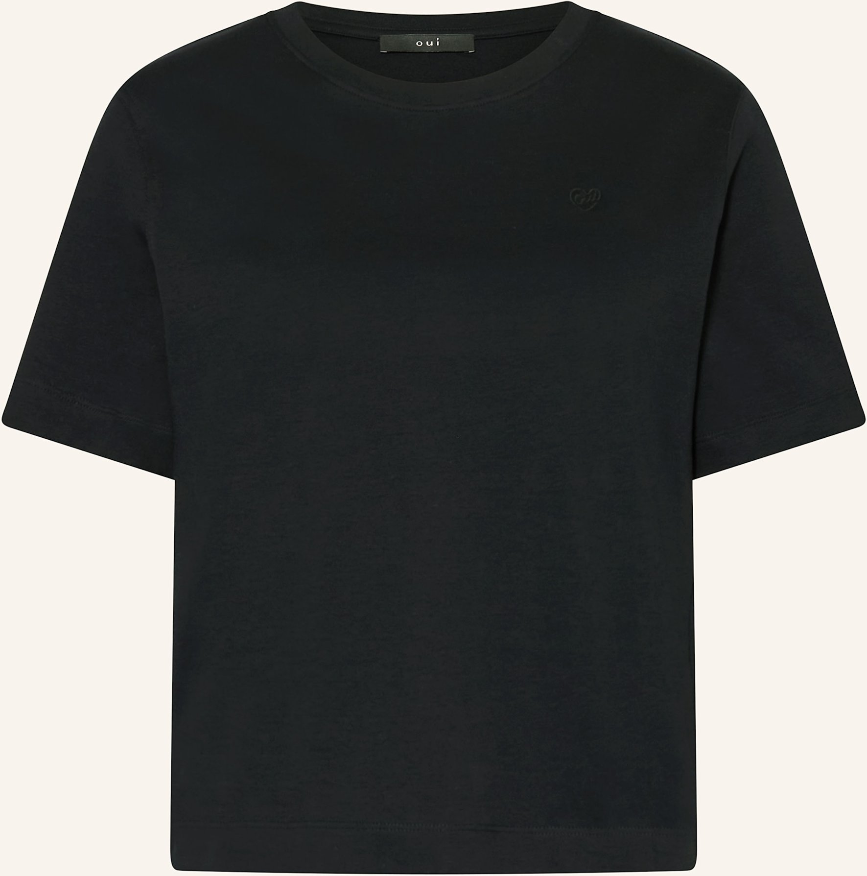 Oui T-Shirt Sveha schwarz