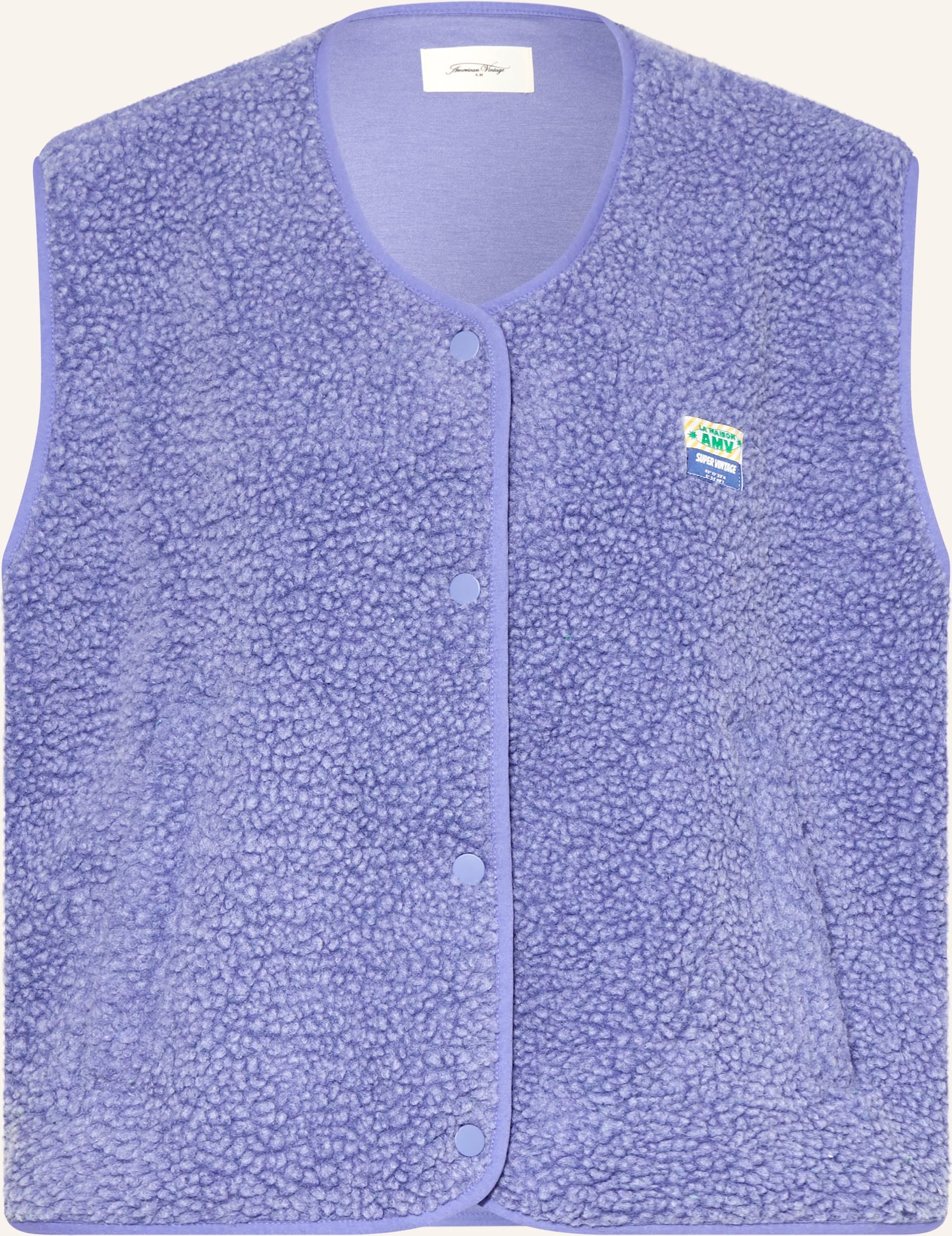 American Vintage Teddyfell-Weste lila