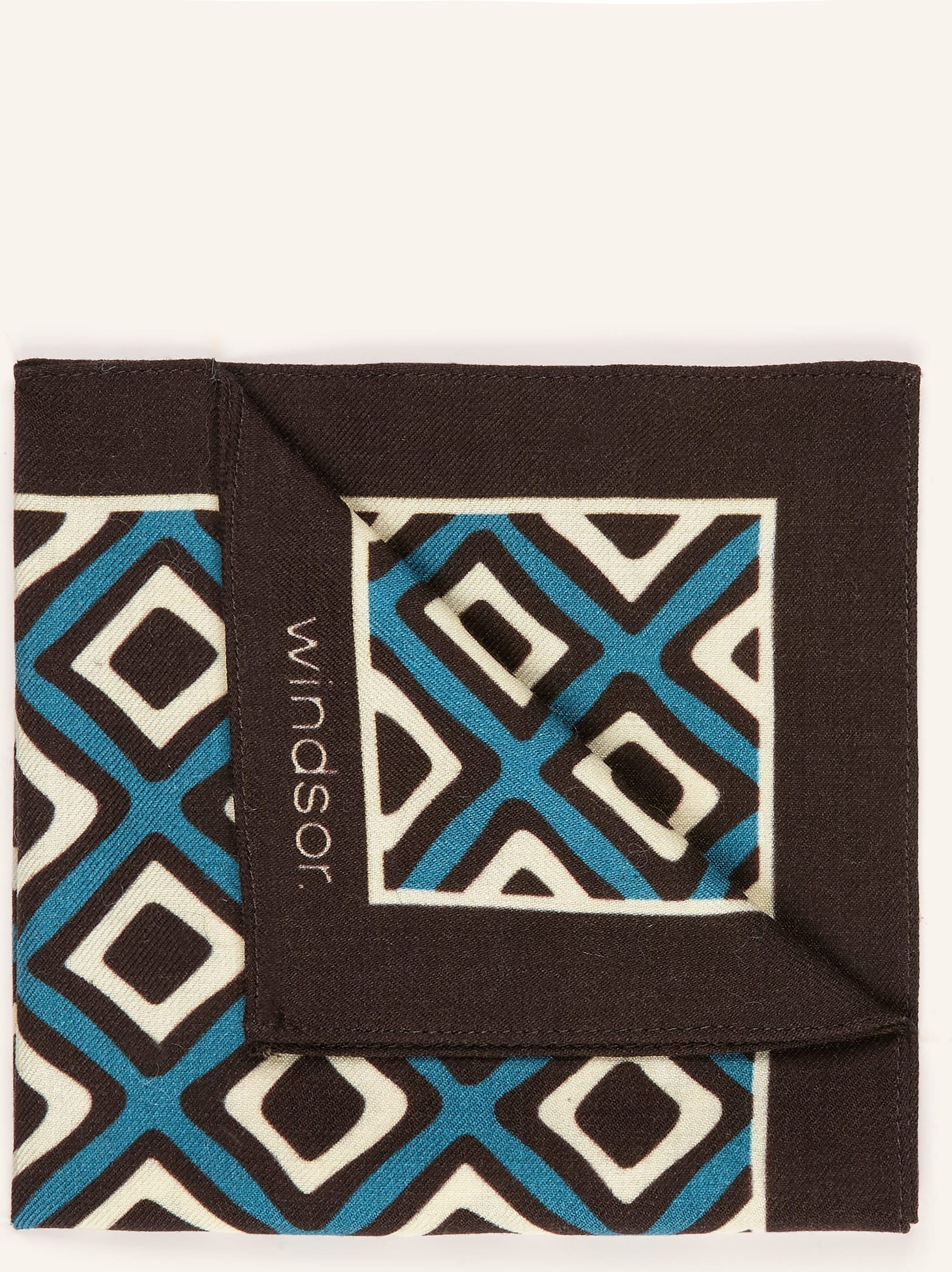 Windsor. Einstecktuch braun