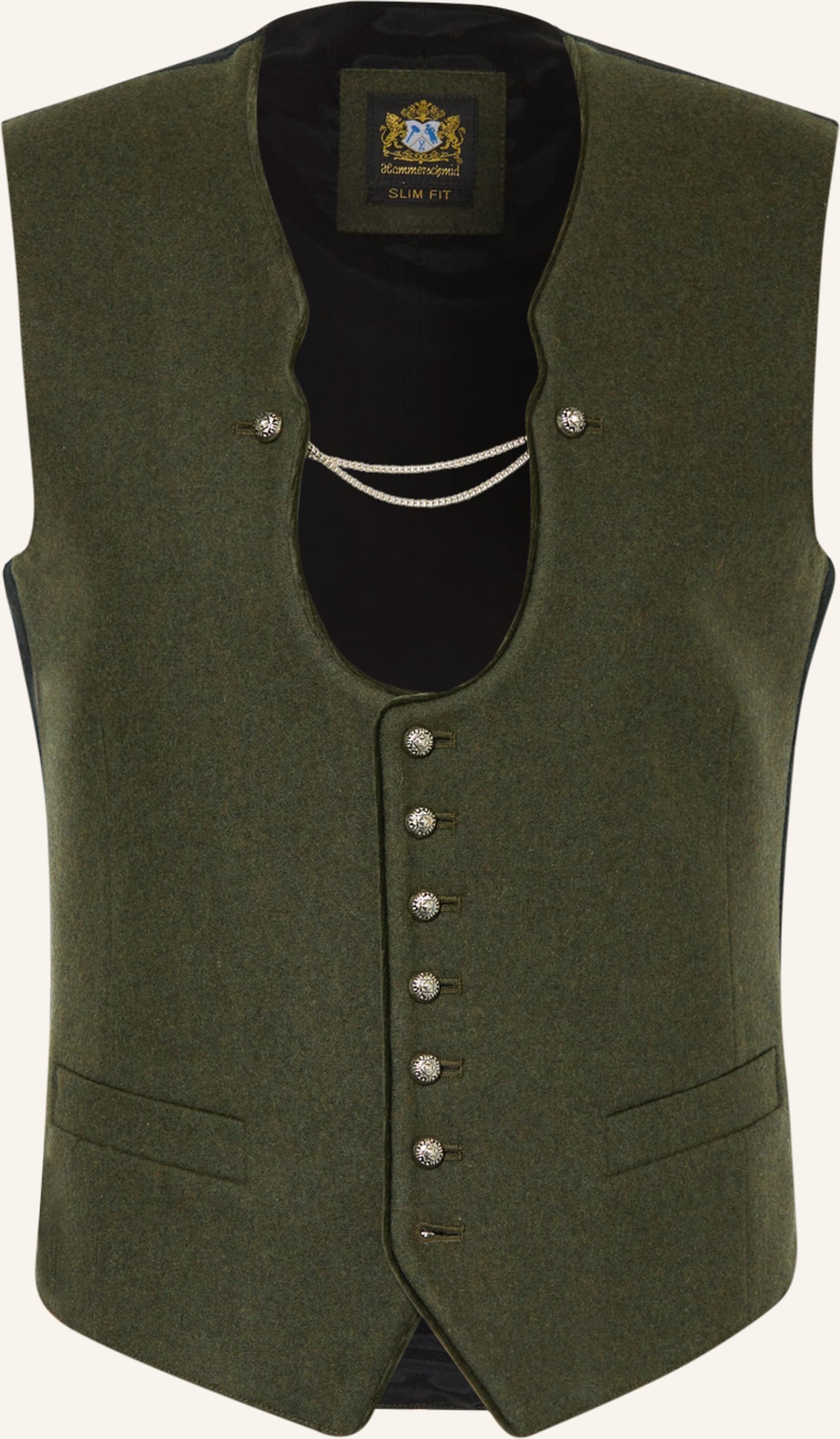 Thumbnail - Hammerschmid Trachtenweste Vizenz Slim Fit gruen