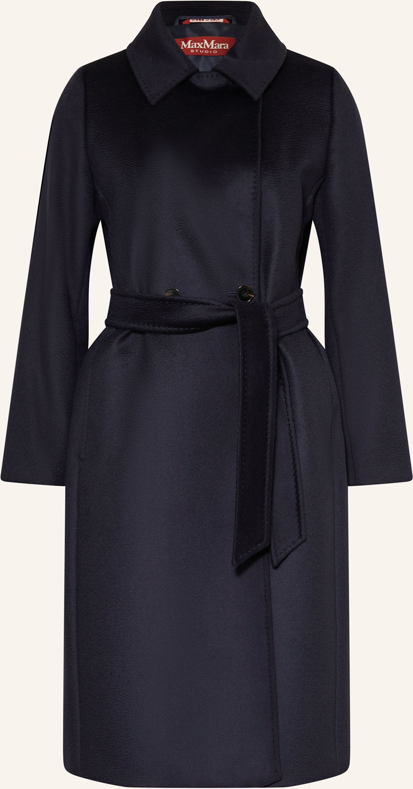 Max Mara Studio Wollmantel Bcollag blau